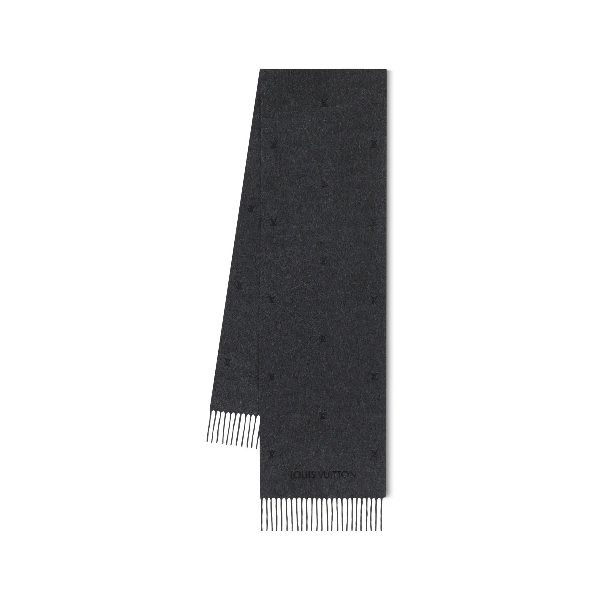 Louis Vuitton LV Blason Embroidered Scarf S00 - Men - Accessories M90809 Anthracite