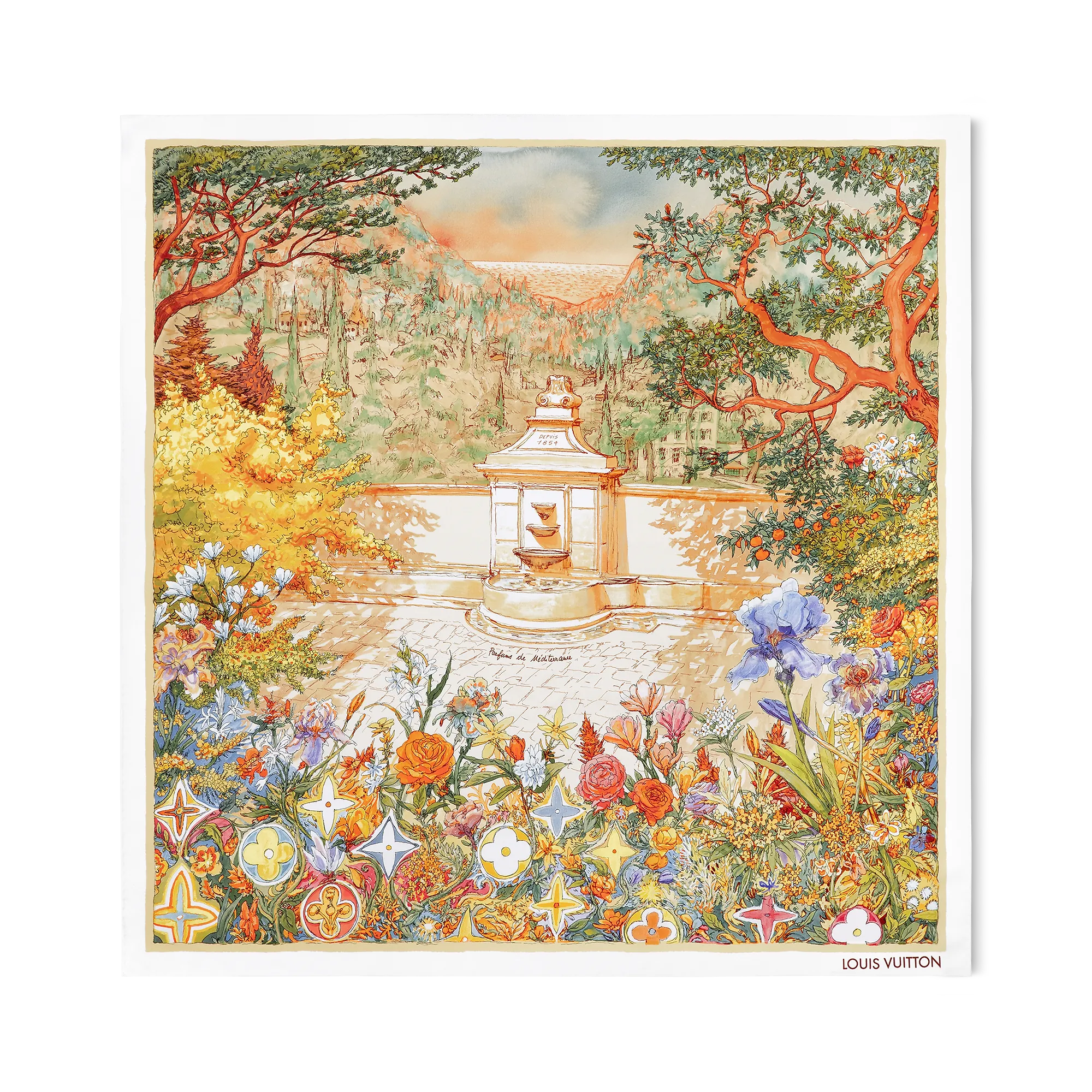 Louis Vuitton Parfums De Méditerranée Square 90 S00 - Women - Accessories M90830 Saffron