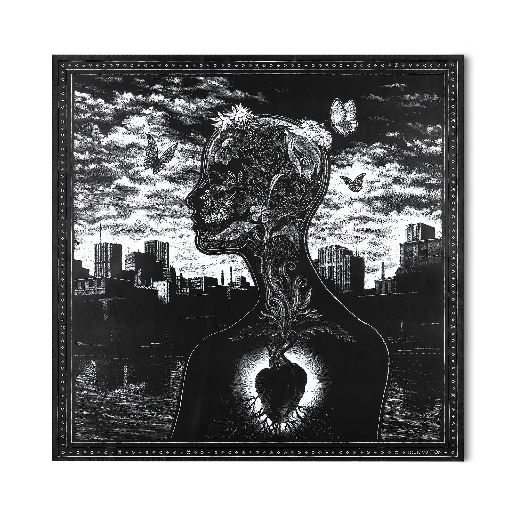 Louis Vuitton Urban Flowers Square 90 S00 - Women - Accessories M90859