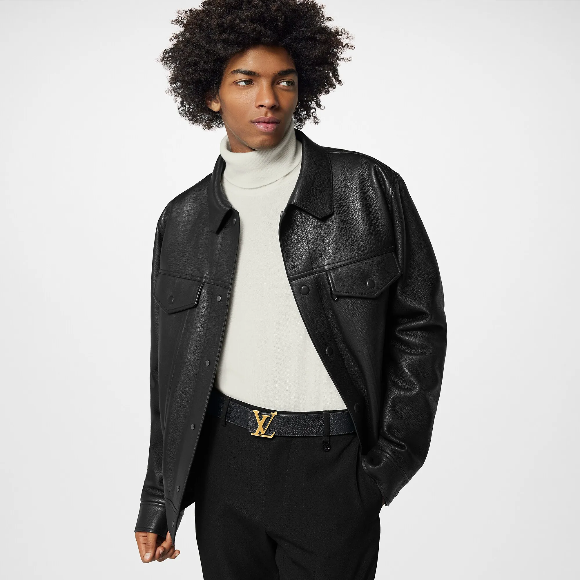 Louis Vuitton LV Initiales 40MM Taurillon Leather - Men - Accessories M9151N