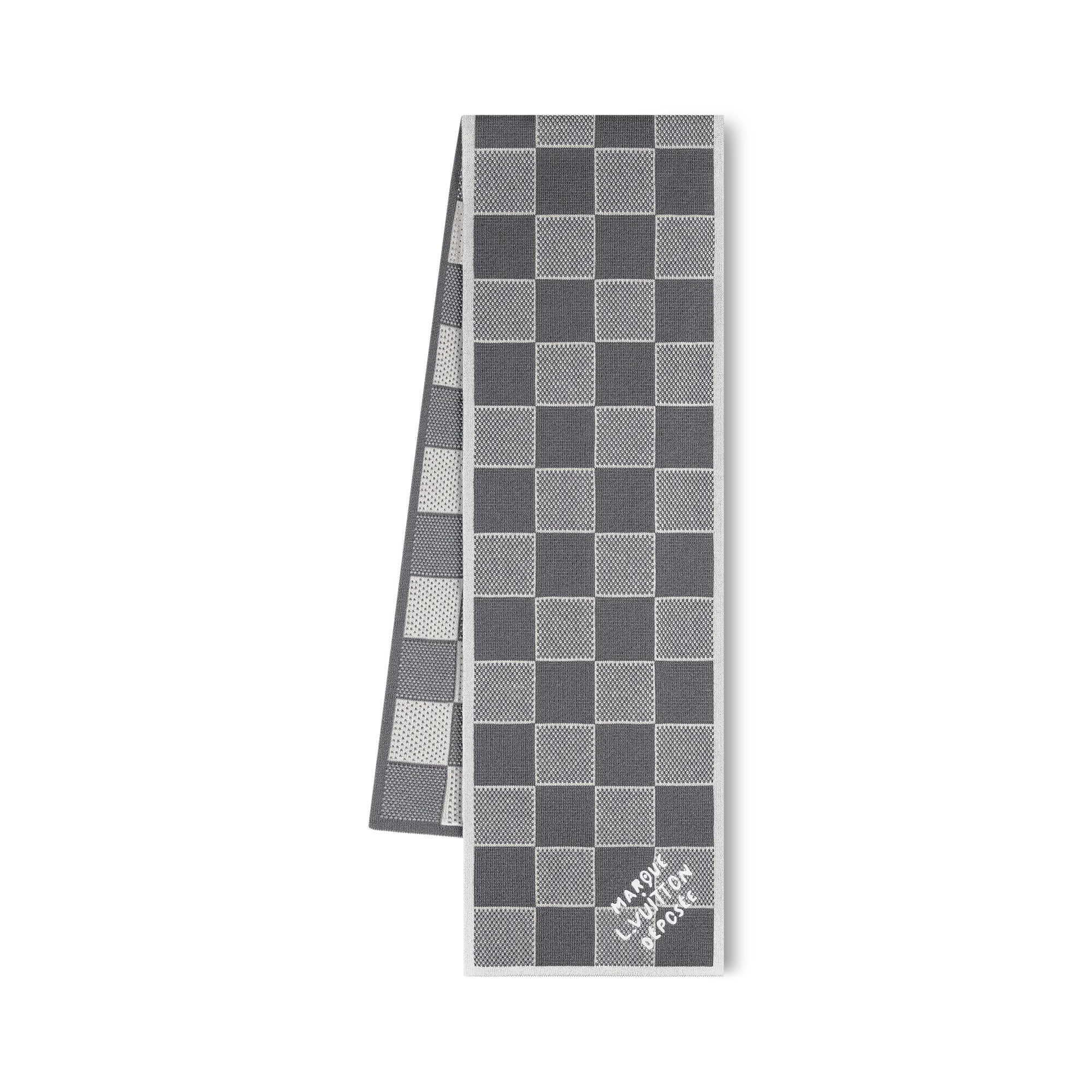 Louis Vuitton Damier Heritage Scarf S00 - Men - Accessories M92637 Dark Grey