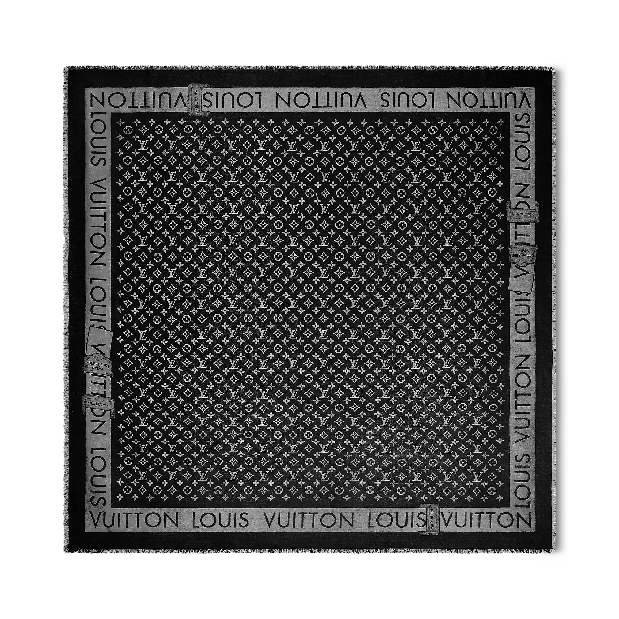 Louis Vuitton Lock And Go Shine Shawl S00 - Women - Accessories M93278 Black