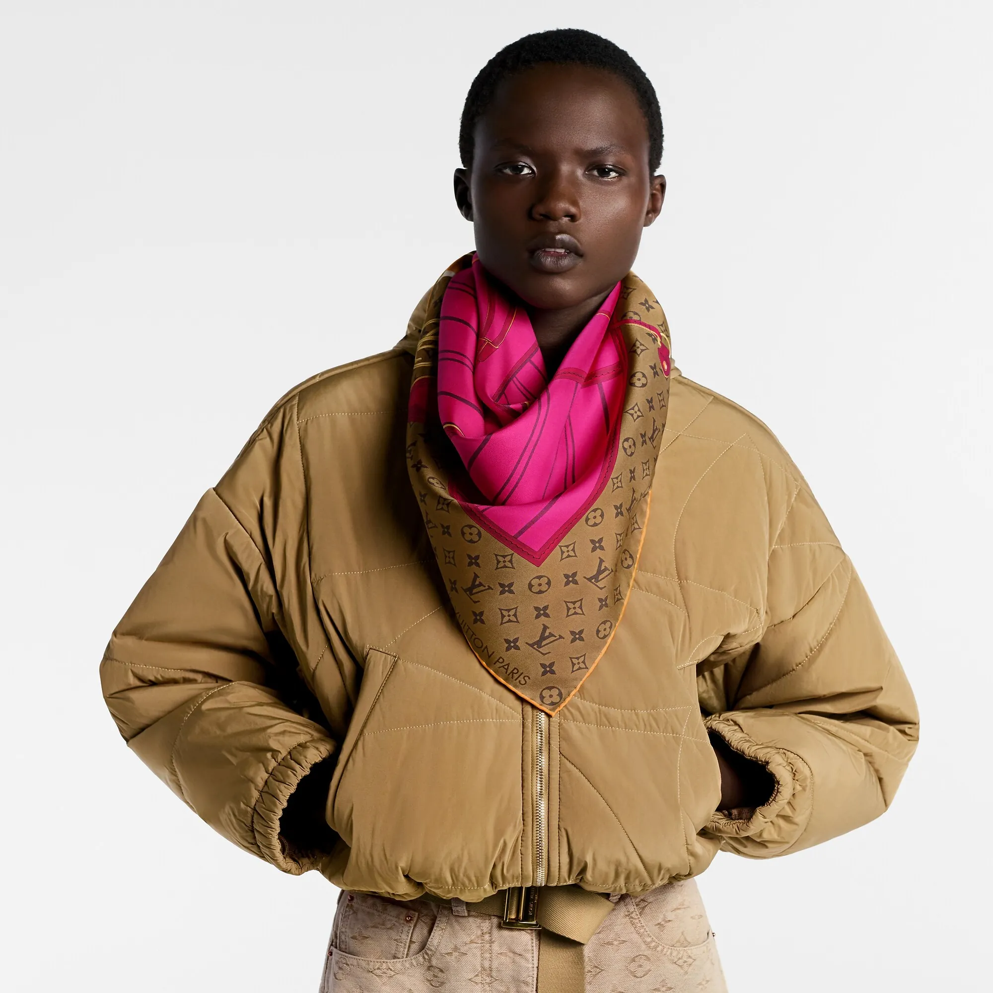 Louis Vuitton My Neverfull Square 90 S00 - Women - Accessories M96258 Fuchsia Rose