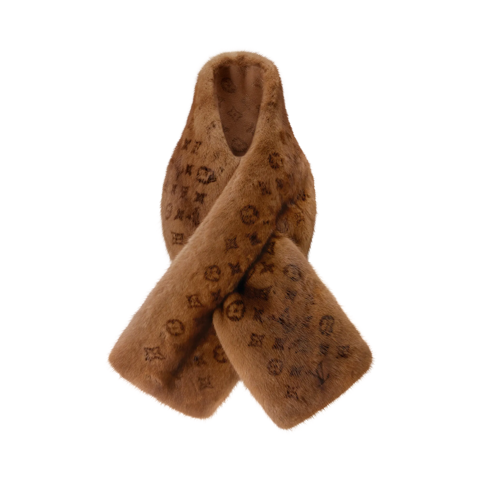 Louis Vuitton Mink Monogram Scarf Mink - Women - Accessories M97166 Brown