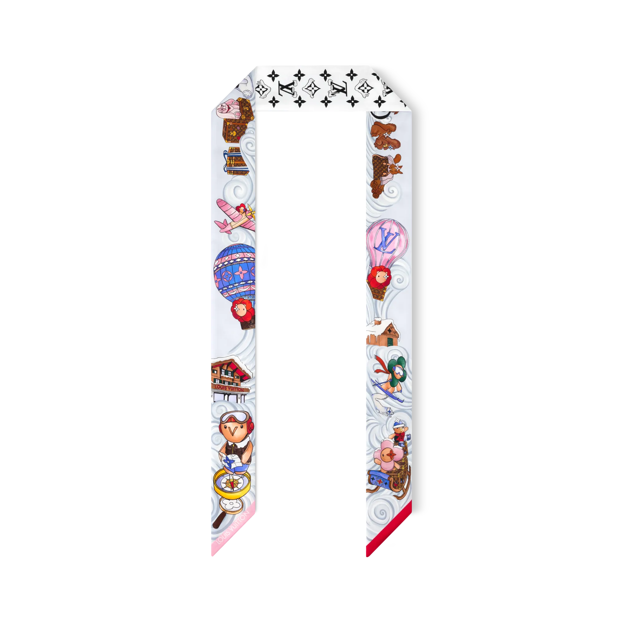 Louis Vuitton Vivienne Winter Holiday BB Bandeau Silk - Women - Accessories M97196 Blue