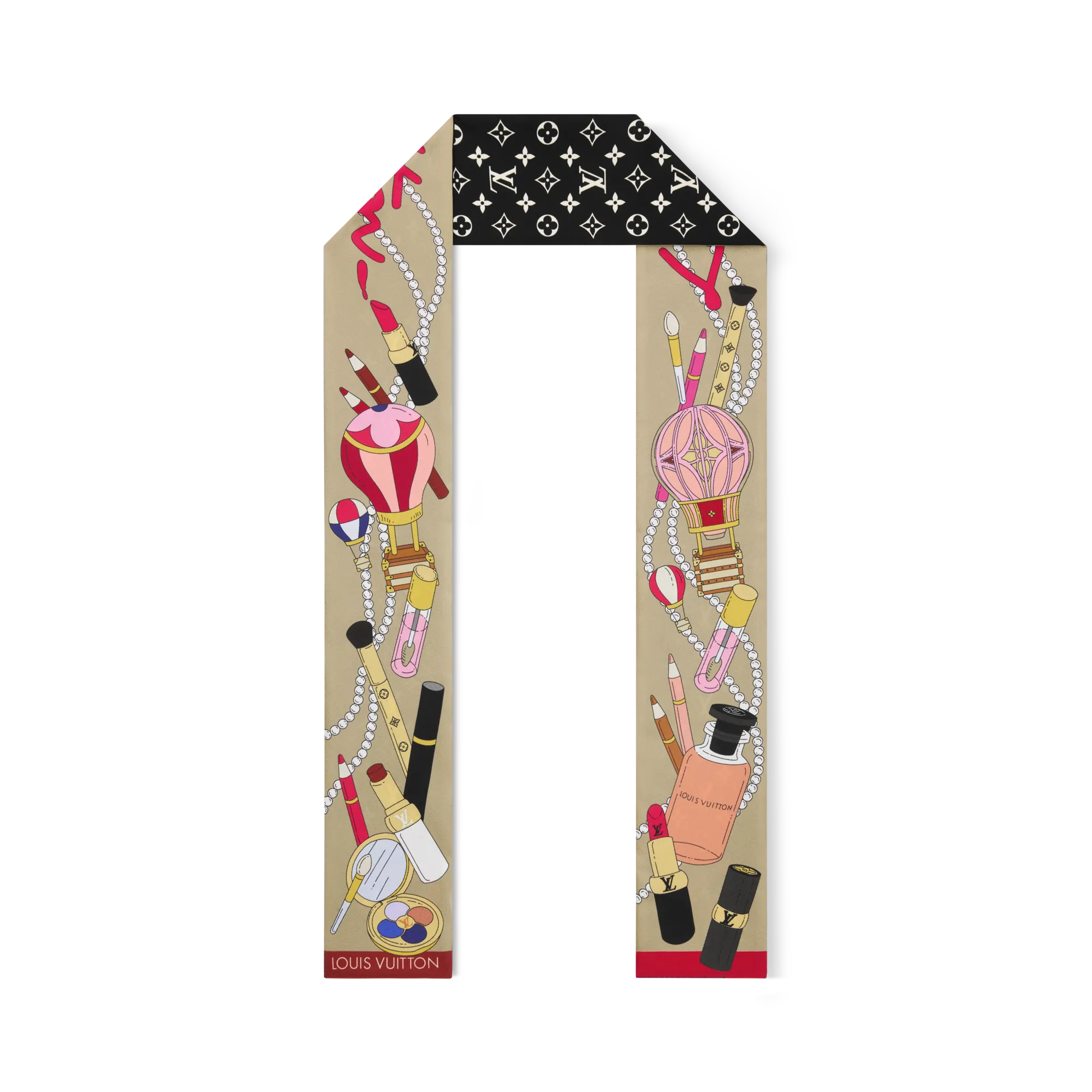 Louis Vuitton Paris En Beaute Bandeau Silk - Women - Accessories M97210 Black