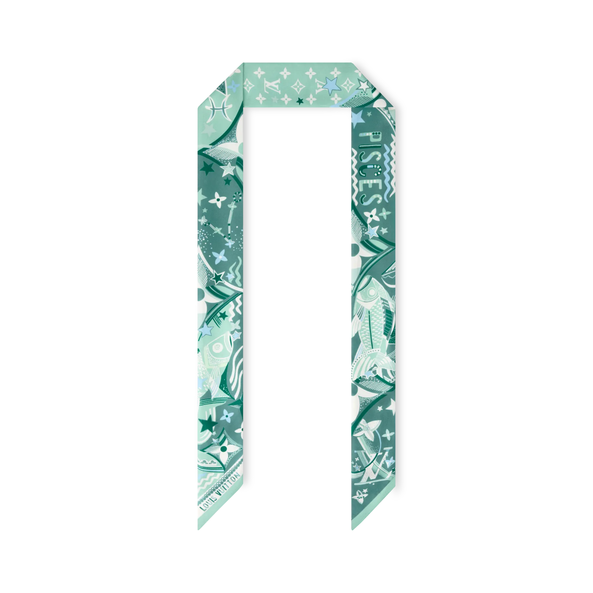 Louis Vuitton LV Star Sign Pisces BB Bandeau Silk - Women - Accessories M97280 Green