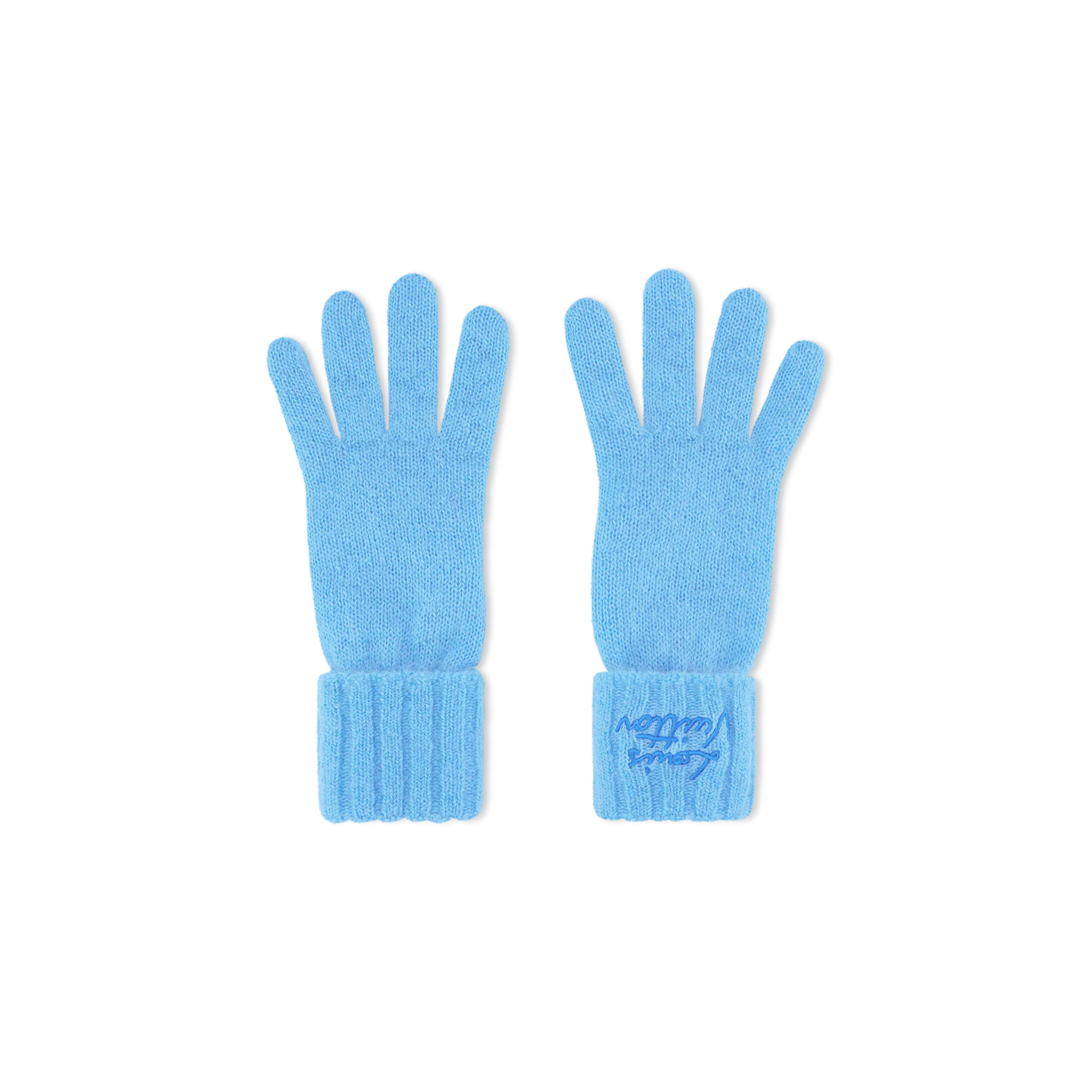 Louis Vuitton LV Script Gloves Mohair - Women - Accessories M97311 Blue