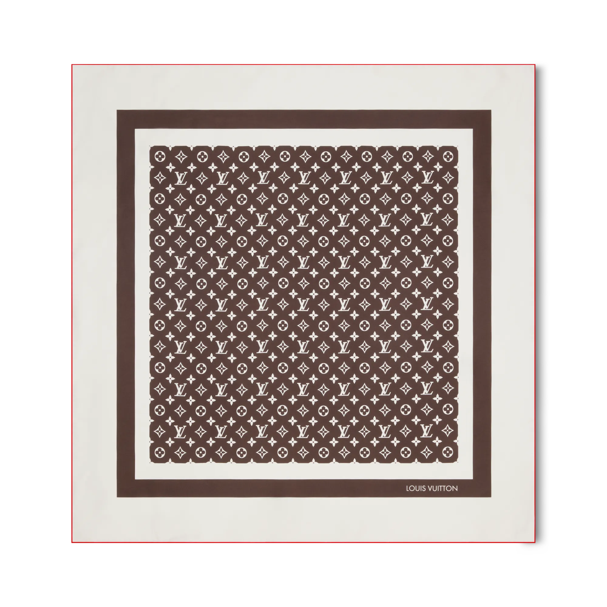 Louis Vuitton Monogram Silhouette Square 70 Silk - Women - Accessories M97344 Brown