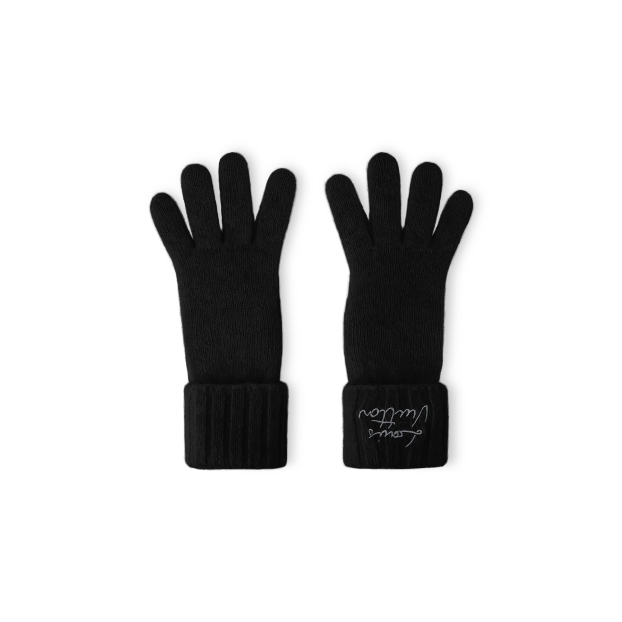 Louis Vuitton LV Script Gloves Mohair - Women - Accessories M97581 Black