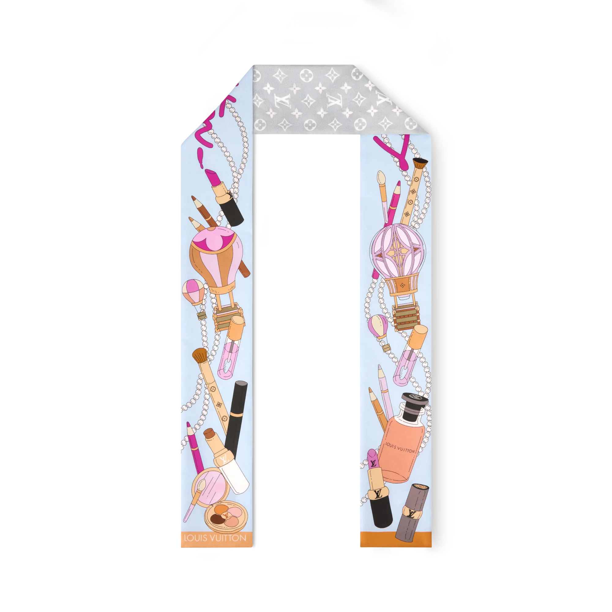 Louis Vuitton Paris En Beaute Bandeau Silk - Women - Accessories M97596 Grey