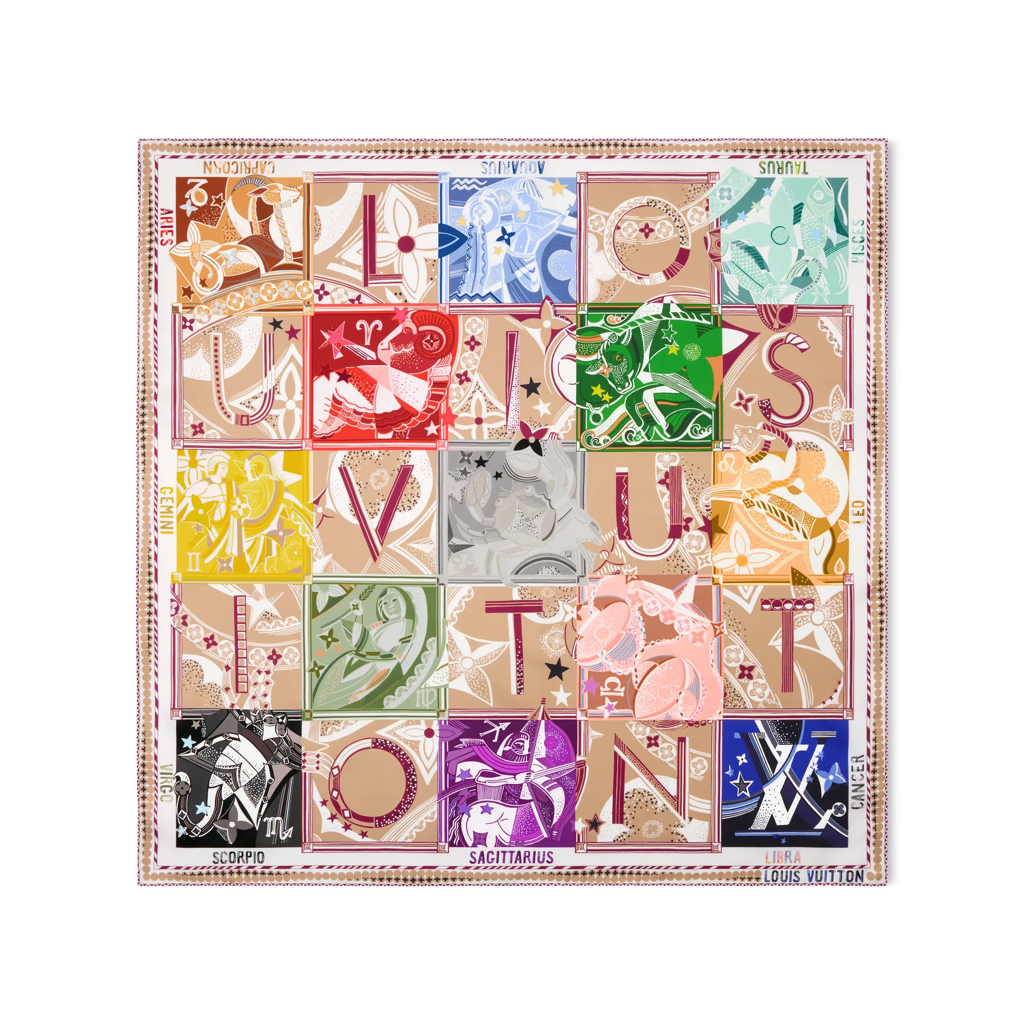 Louis Vuitton LV Star Sign Square 70 Silk - Women - Accessories M97614 Multicolour