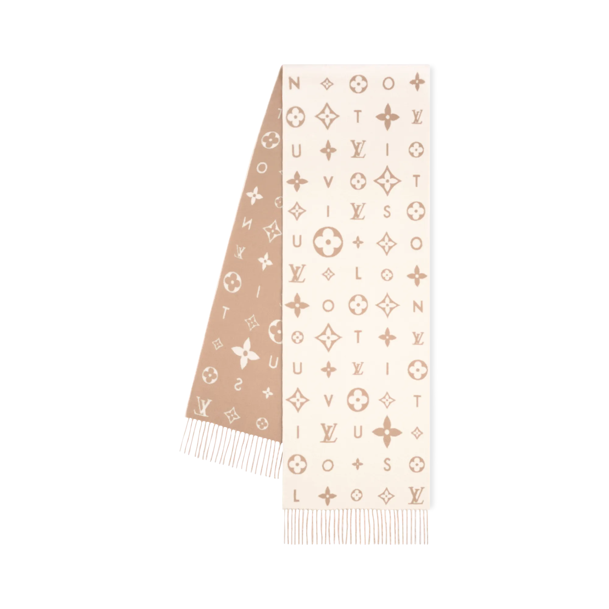 Louis Vuitton Reykjavik 2.0 Scarf Cashmere - Women - Accessories M97660 Beige