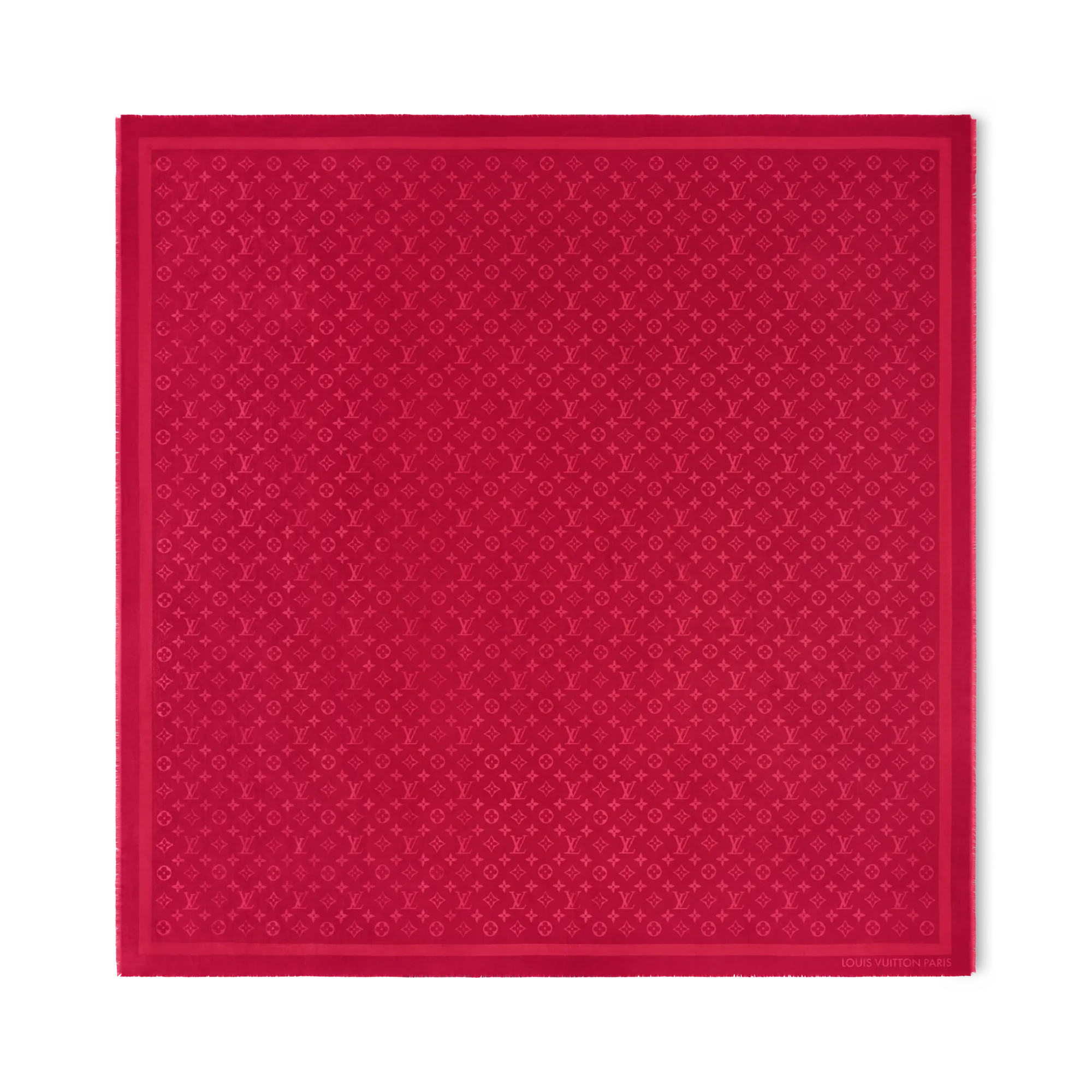 Louis Vuitton Monogram Classic Shawl Wool - Women - Accessories M97743 Red