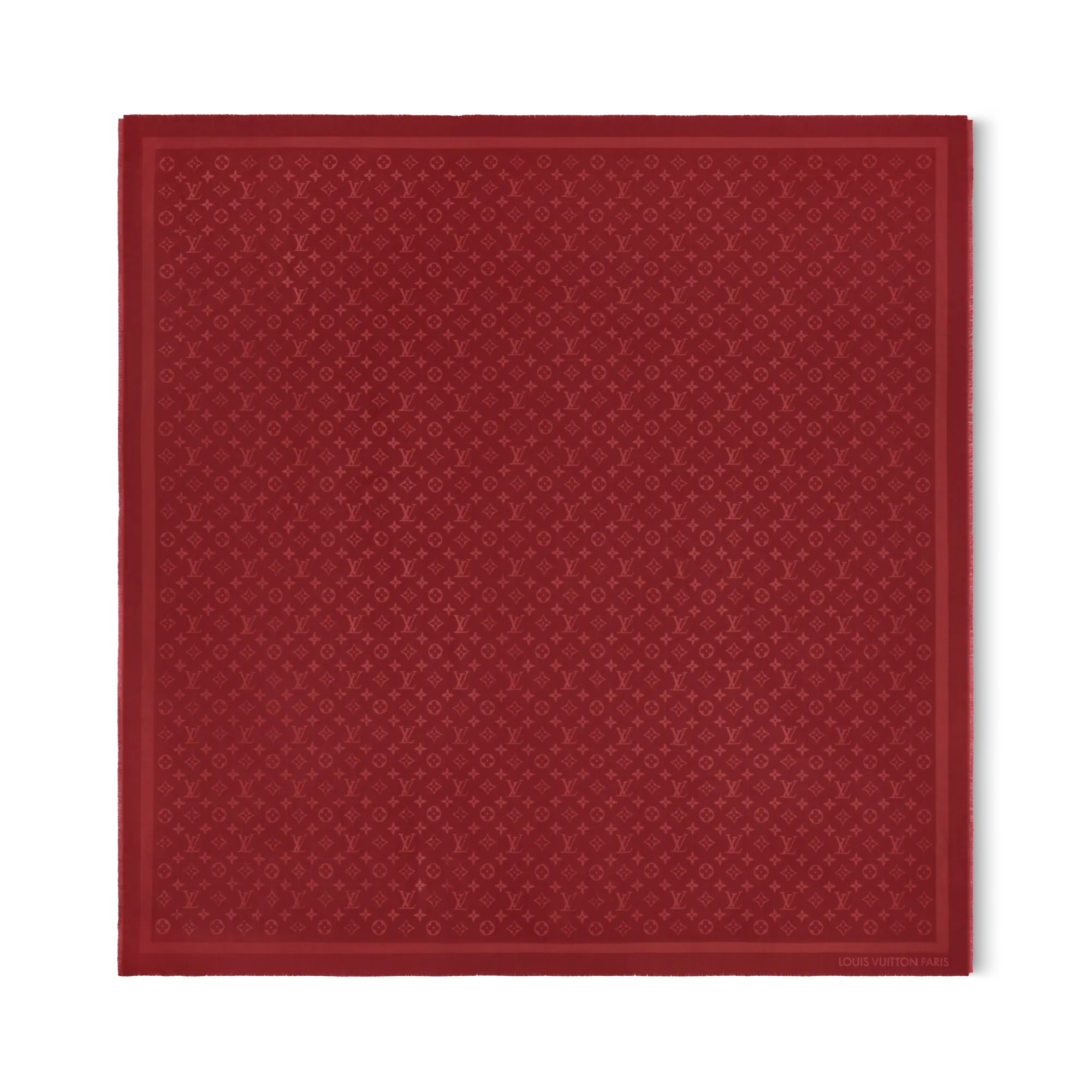 Louis Vuitton Monogram Classic Shawl Wool - Women - Accessories M97744 Red