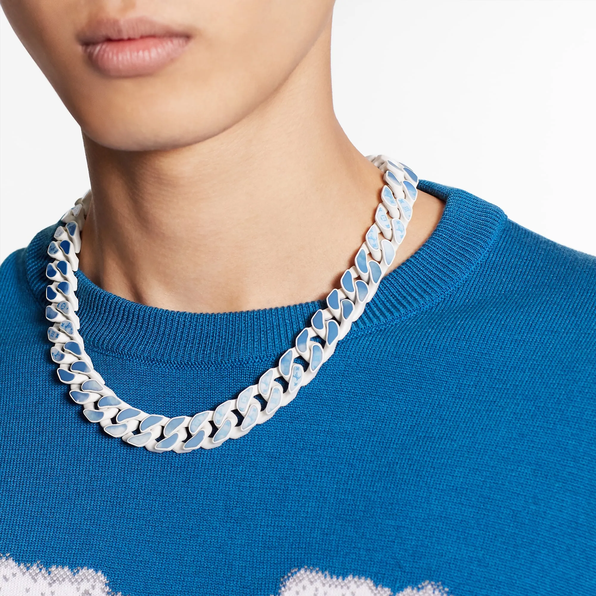 Louis Vuitton Monogram Clouds Necklace S00 - Men - Fashion Jewelry MP2768