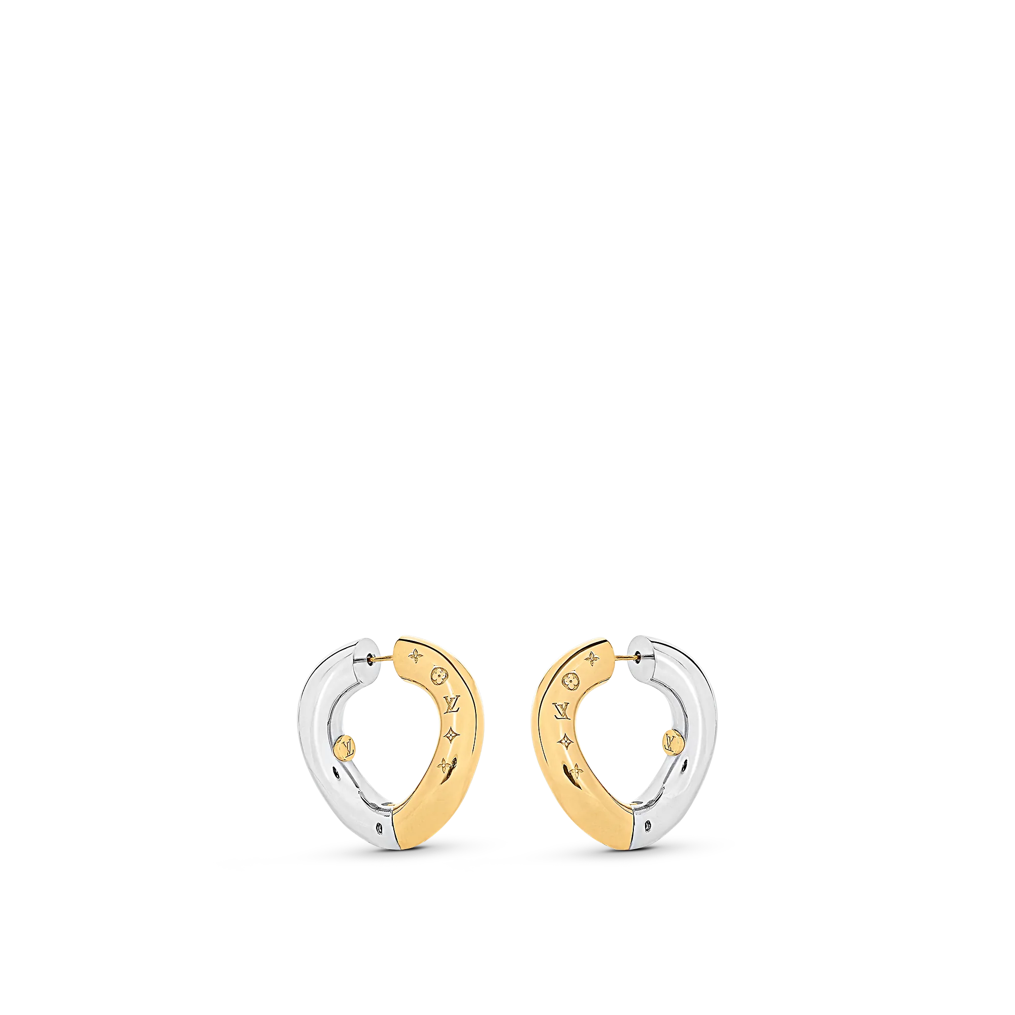 Louis Vuitton Wave Hoops Earrings S00 - Women - Accessories MP3428 Golden