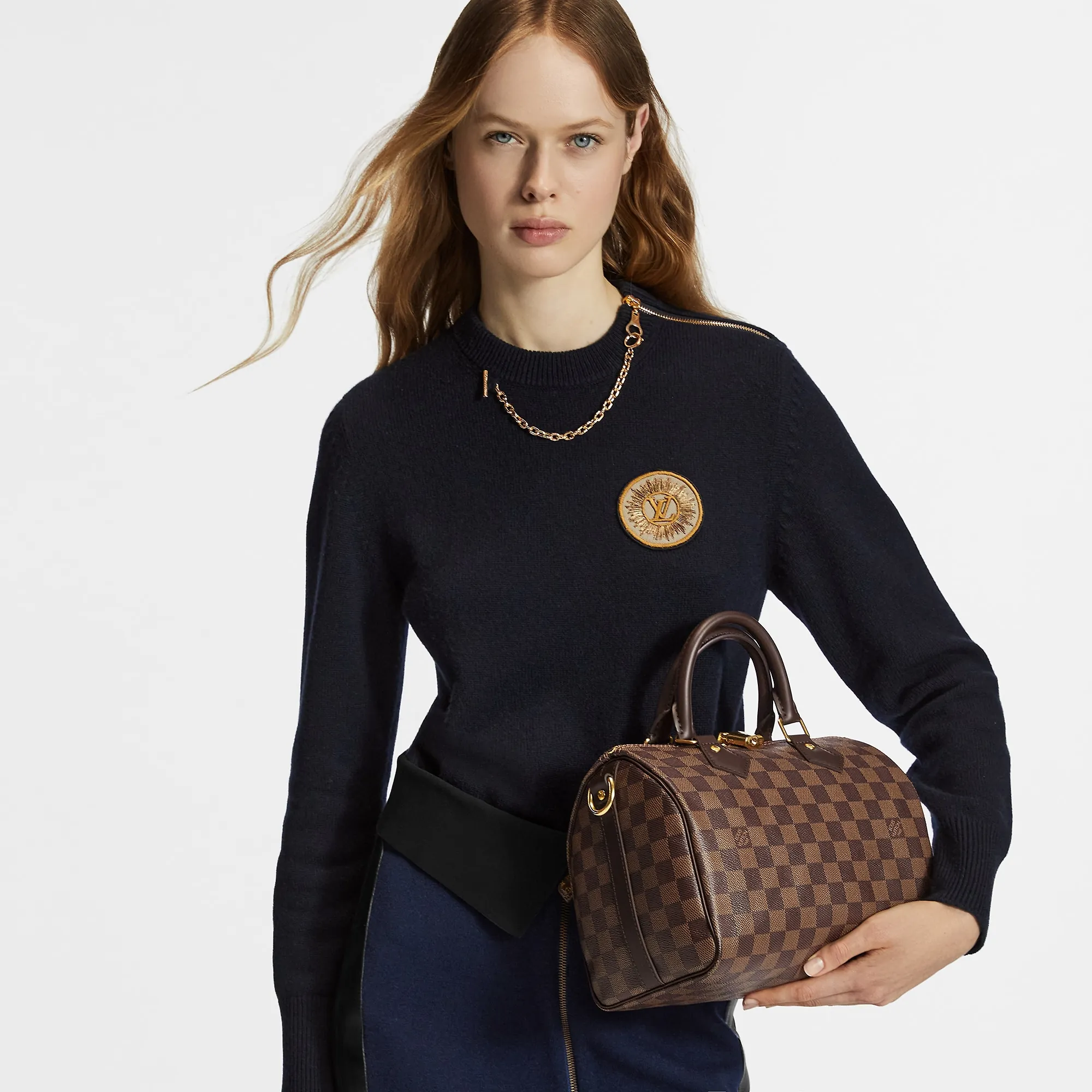 Louis Vuitton Speedy Bandoulière 25 Damier Ebene - Women - Handbags N40575