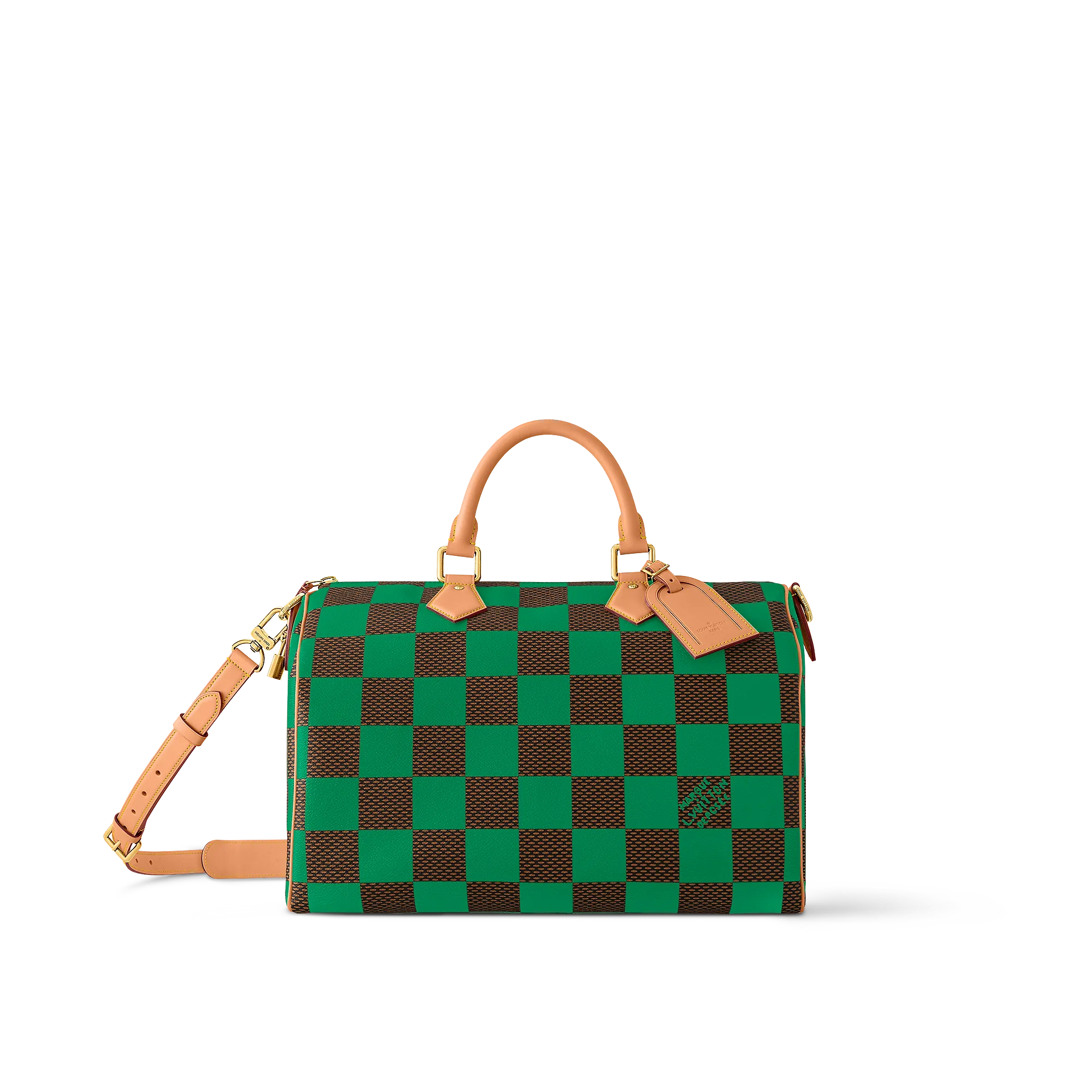 Louis Vuitton Speedy 40 Bandoulière Damier Pop Damier Other - New - For Men N40579 Green
