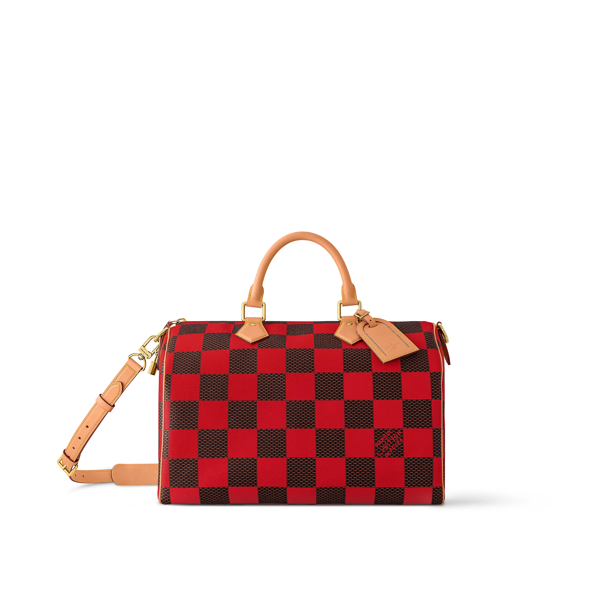 Louis Vuitton Speedy 40 Bandoulière Damier Pop Damier Other - New - For Men N40580 Red