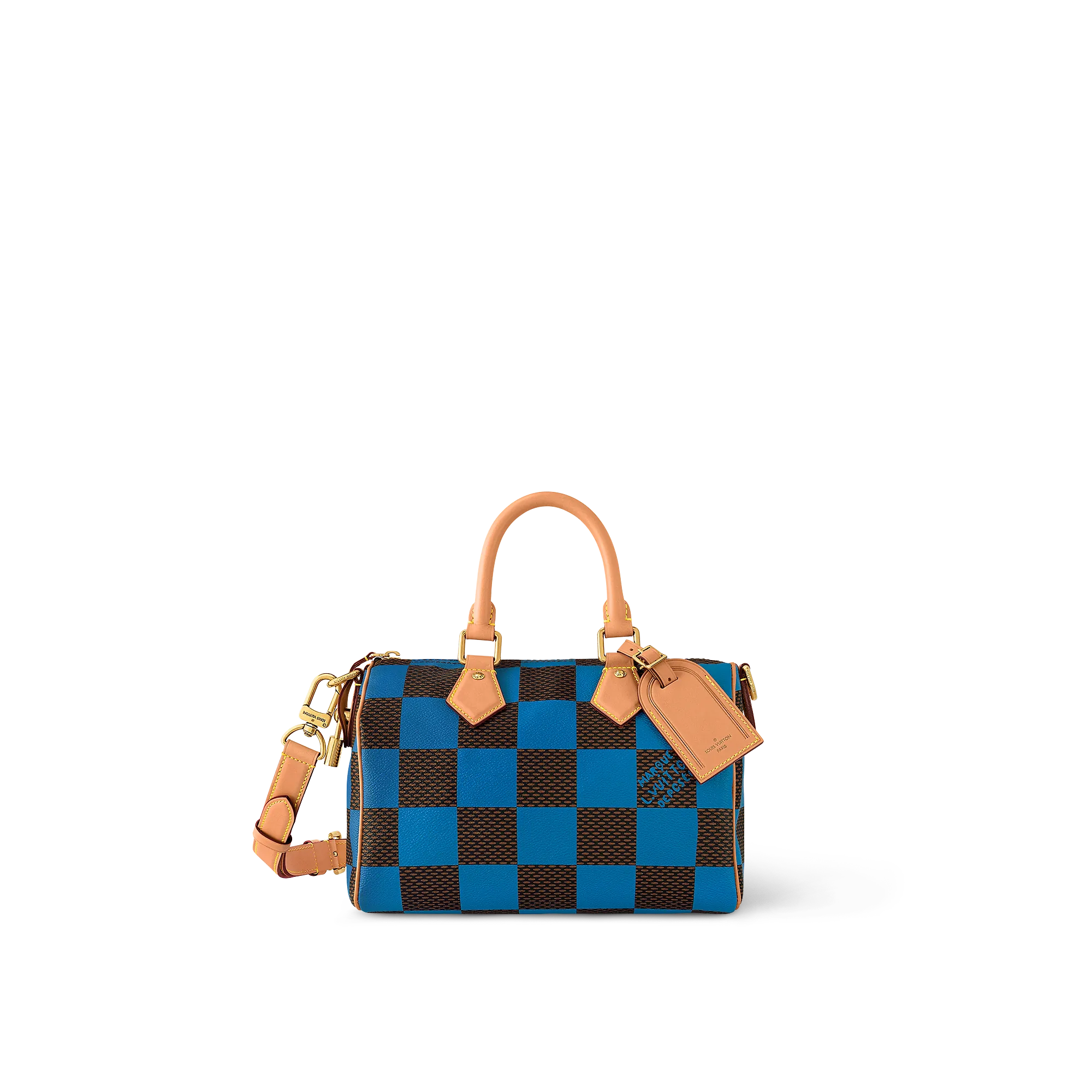 Louis Vuitton Speedy 25 Bandoulière Damier Pop Damier Other - New - For Men N40585 Blue
