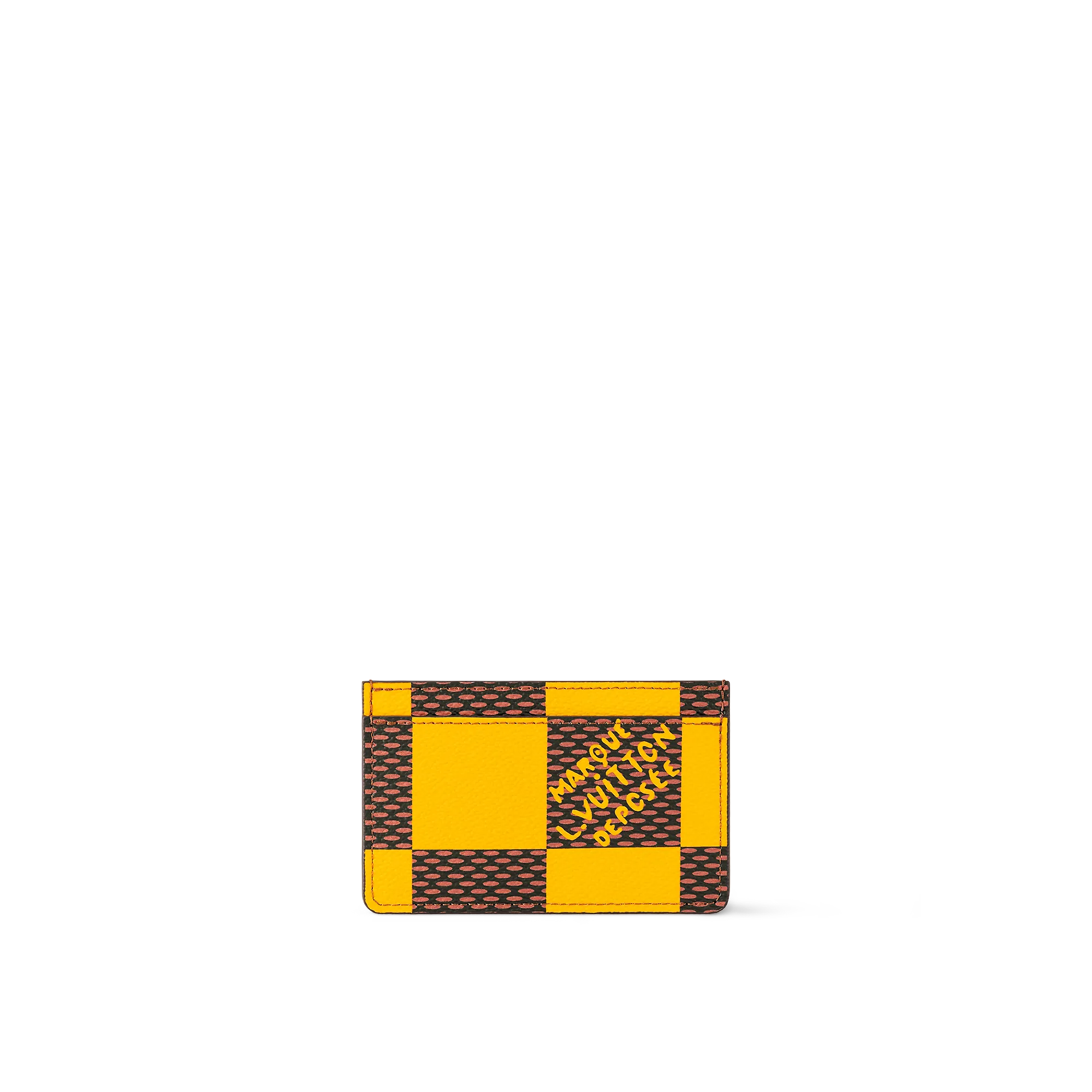 Louis Vuitton Porte Cartes Simple Damier Other - New - For Men N40615 Jaune Mat