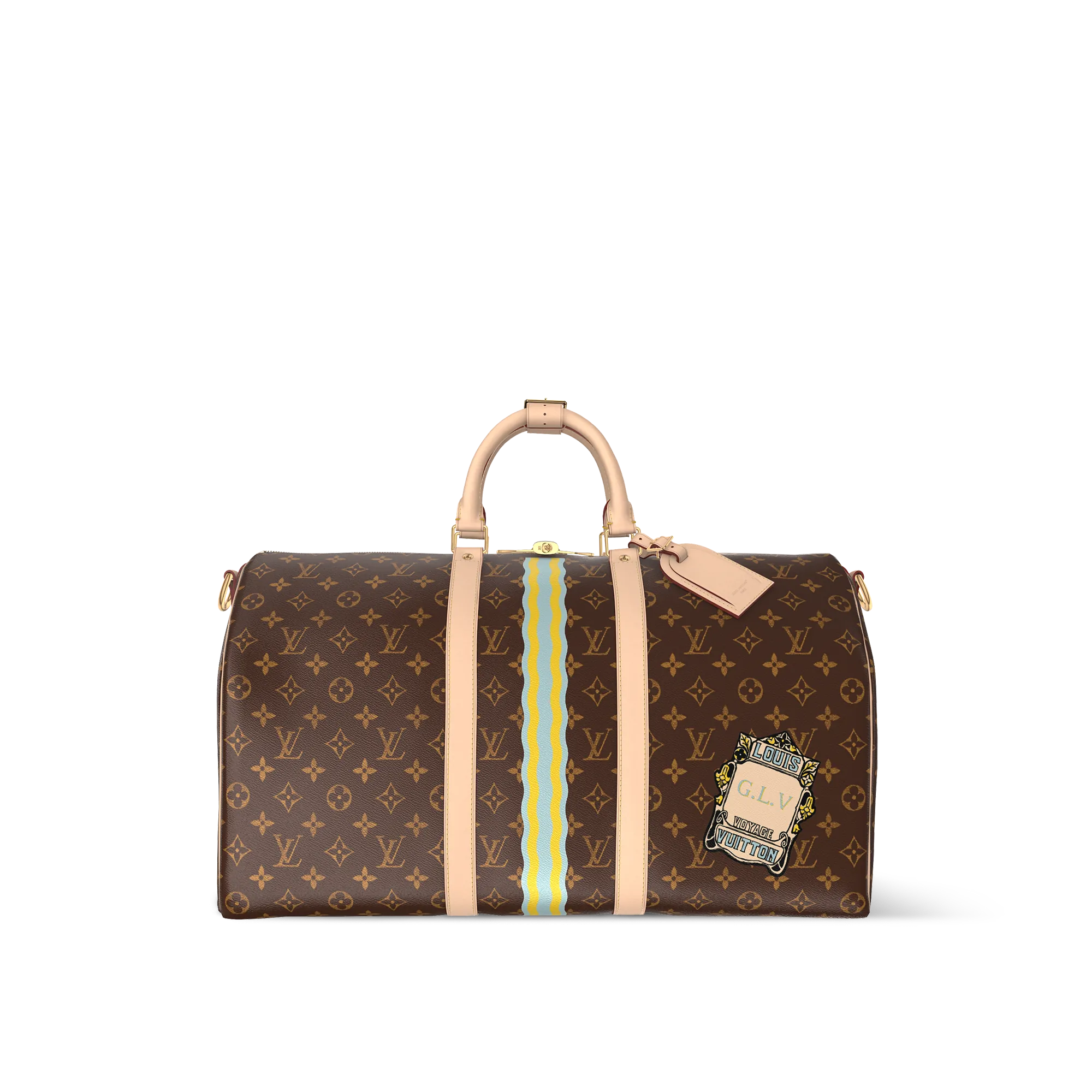Louis Vuitton Keepall Bandoulière 50 Mon Monogram Coated canvas - Services - Personalization P01945 Transparent