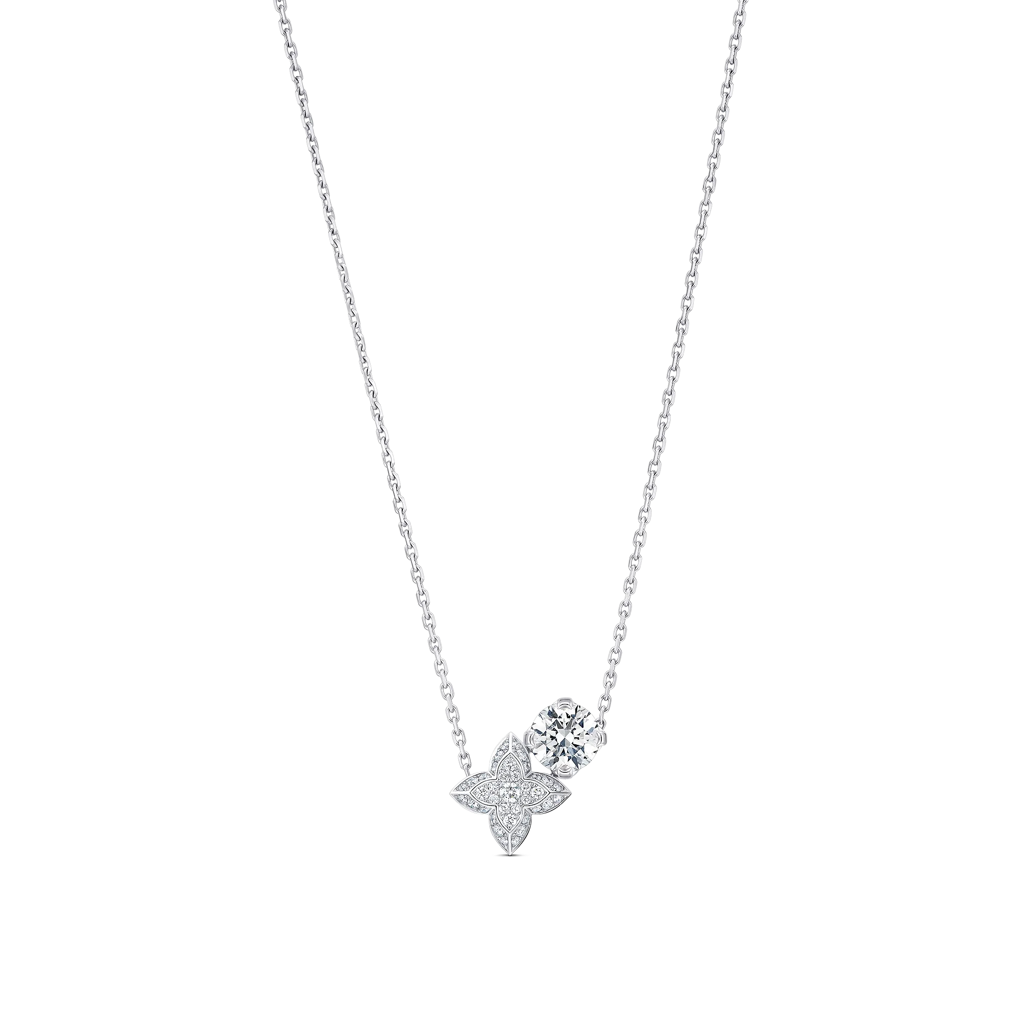 Louis Vuitton LV Diamonds Double Pendant, Round Brilliant cut - Jewelry - Categories Q03015
