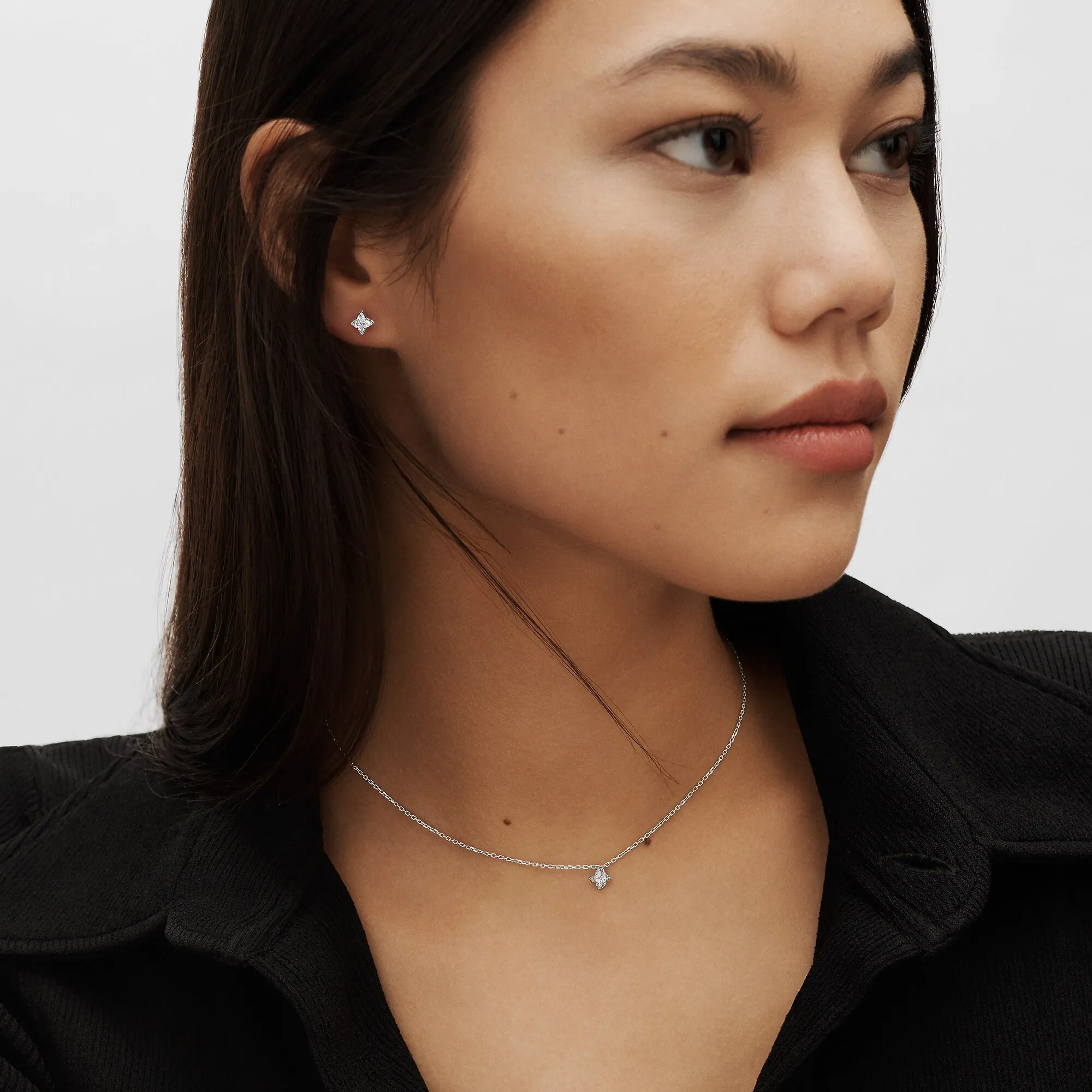 Louis Vuitton LV Diamonds Pendant, LV Monogram Star cut - Jewelry - Collections Q03018