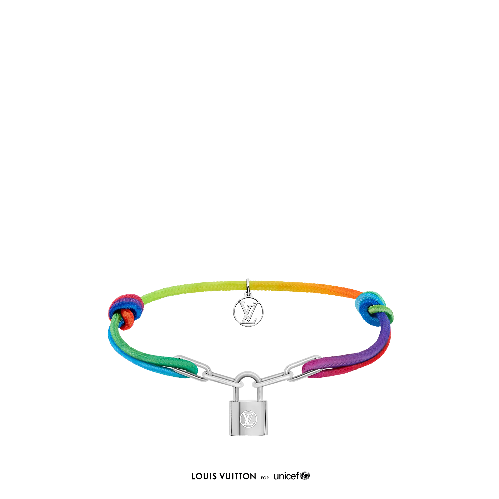 Louis Vuitton Silver Lockit X Virgil Abloh Bracelet, Natural Titanium - Jewelry - Categories Q05269 Rainbow