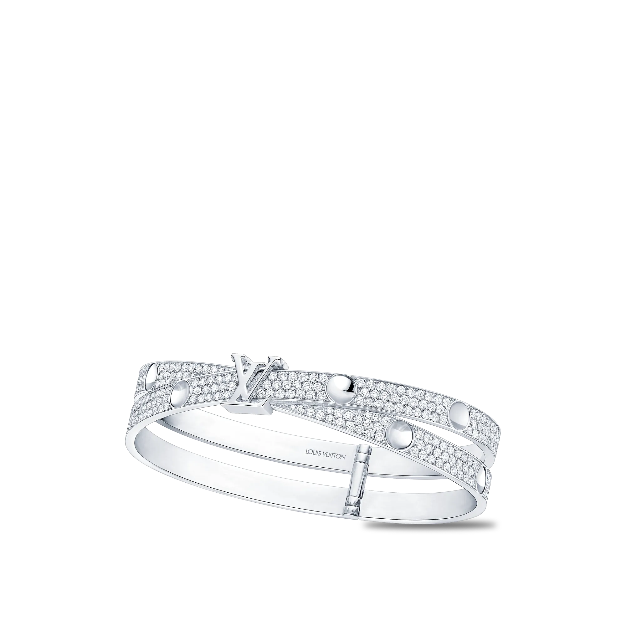 Louis Vuitton Empreinte Bangle, White Gold and Diamonds - Jewelry - Categories Q05996