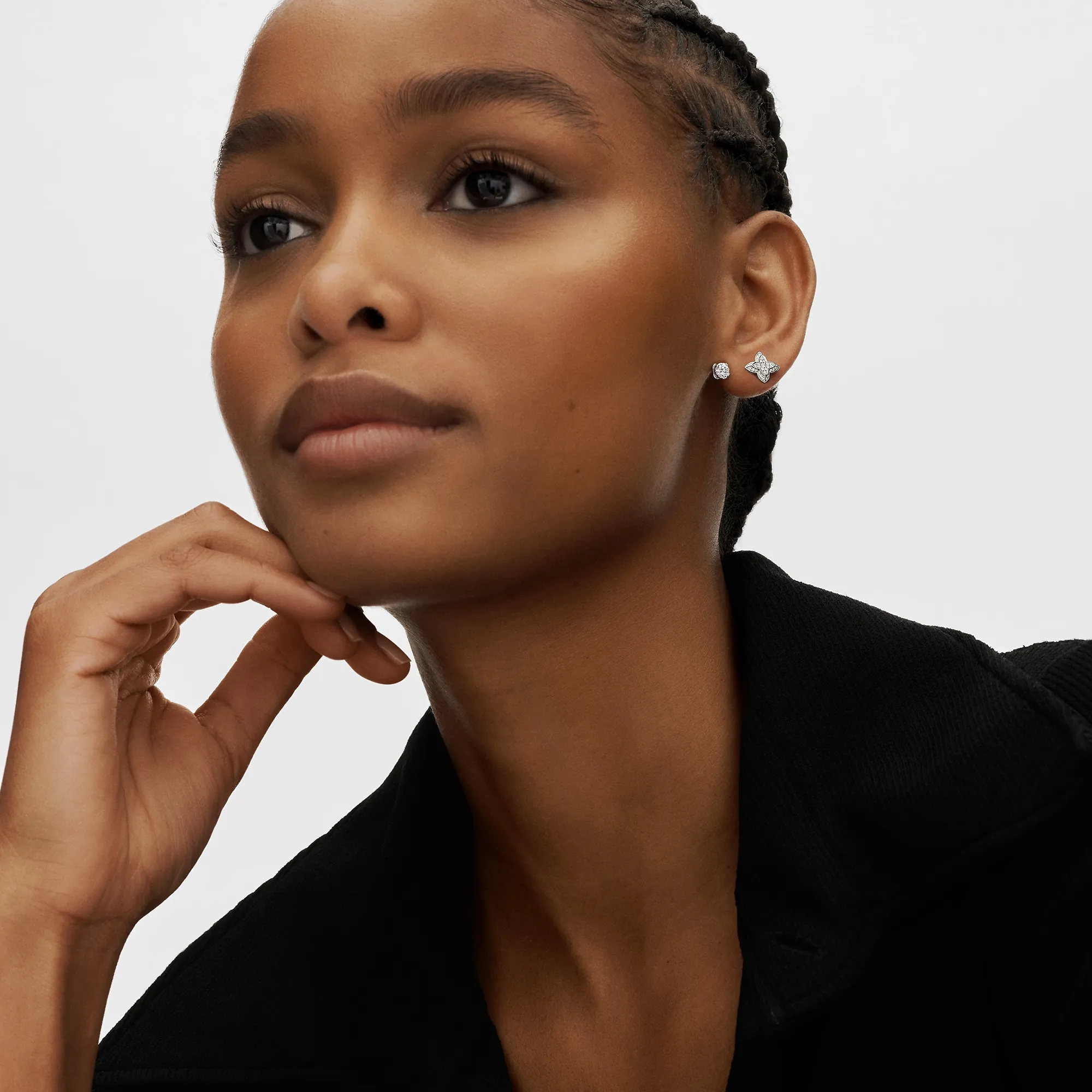 Louis Vuitton LV Diamonds Double Stud, Round Brilliant cut - per unit - Jewelry - Collections Q06400 0.