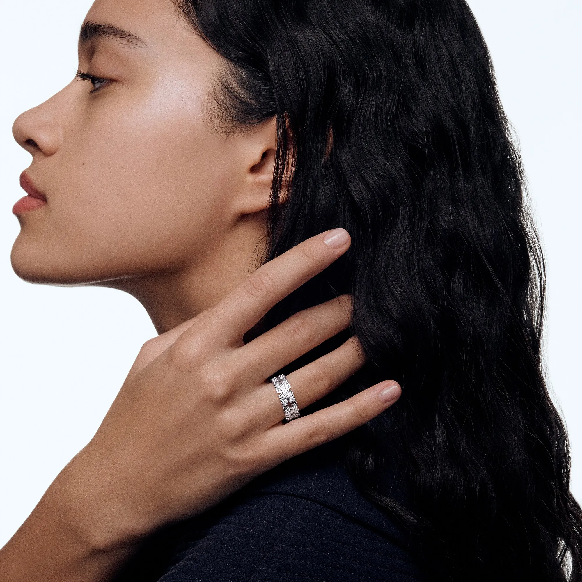 Louis Vuitton Tumbler Ring, White Gold and Diamonds - Jewelry - Categories Q0L10B