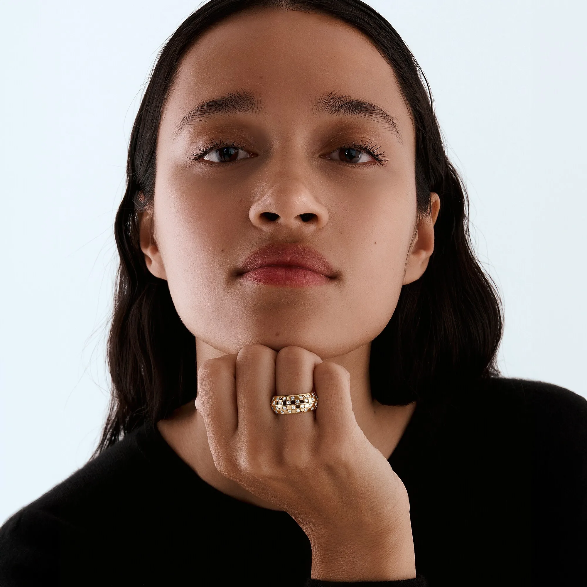 Louis Vuitton Le Damier de Louis Vuitton Ring, Yellow Gold and Diamonds - Jewelry - Categories Q0R12F