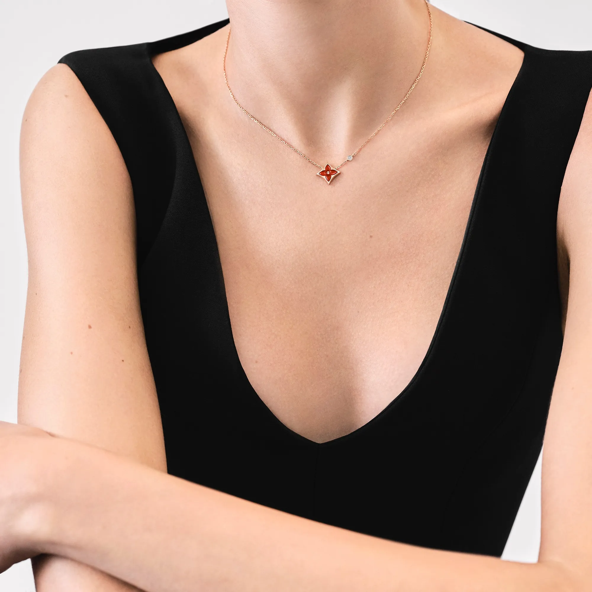 Louis Vuitton Color Blossom BB Star Pendant, Pink Gold, Cornelian And Diamond - Jewelry - Categories Q93711