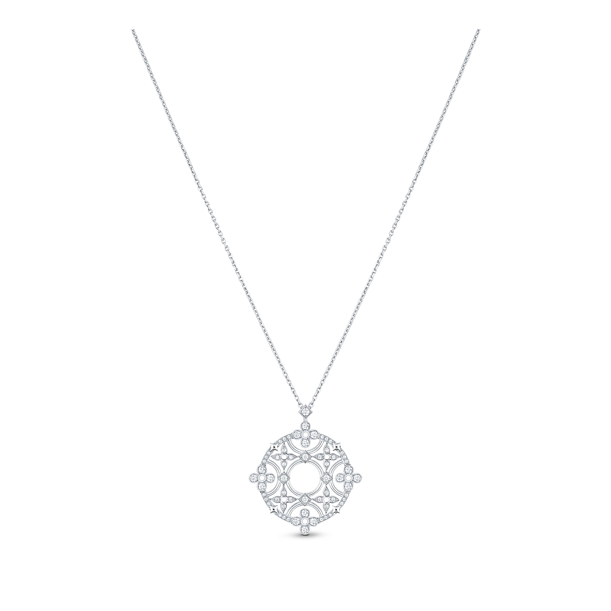 Louis Vuitton Dentelle Medallion, White Gold And Diamonds - Jewelry - Categories Q93729