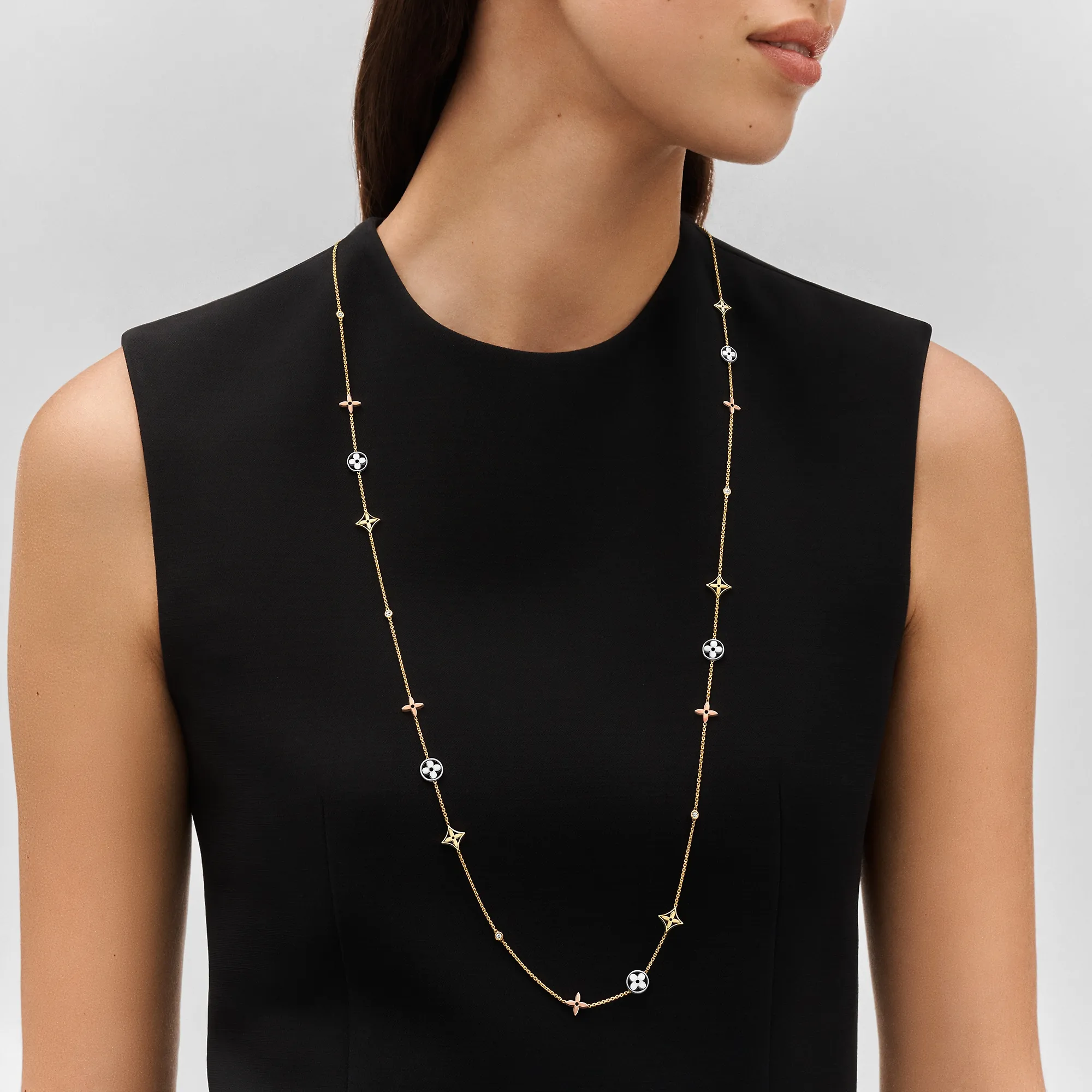 Louis Vuitton Idylle Blossom sautoir, 3 golds and diamonds - Jewelry - Categories Q94191