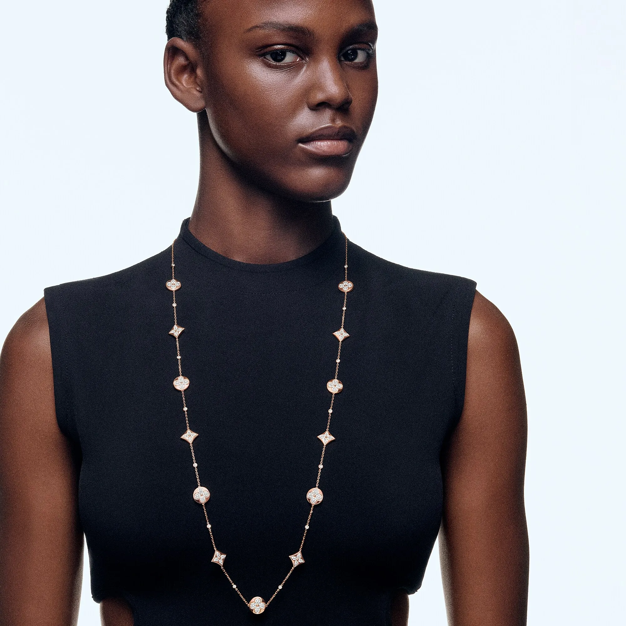 Louis Vuitton Color Blossom BB Sautoir, Pink Gold And Diamonds - Jewelry - Categories Q94483