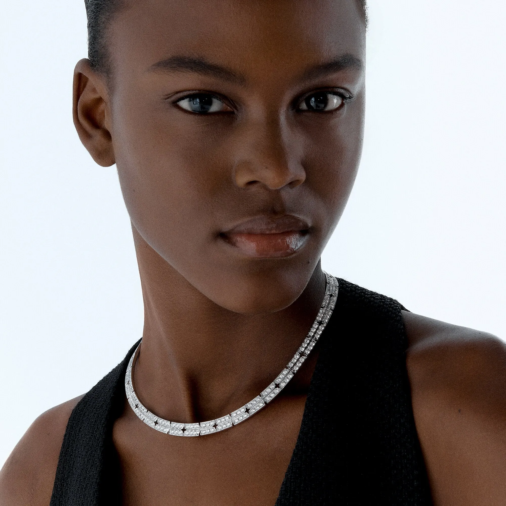 Louis Vuitton Tumbler Necklace, White Gold and Diamonds - Jewelry - Highlights Q94900