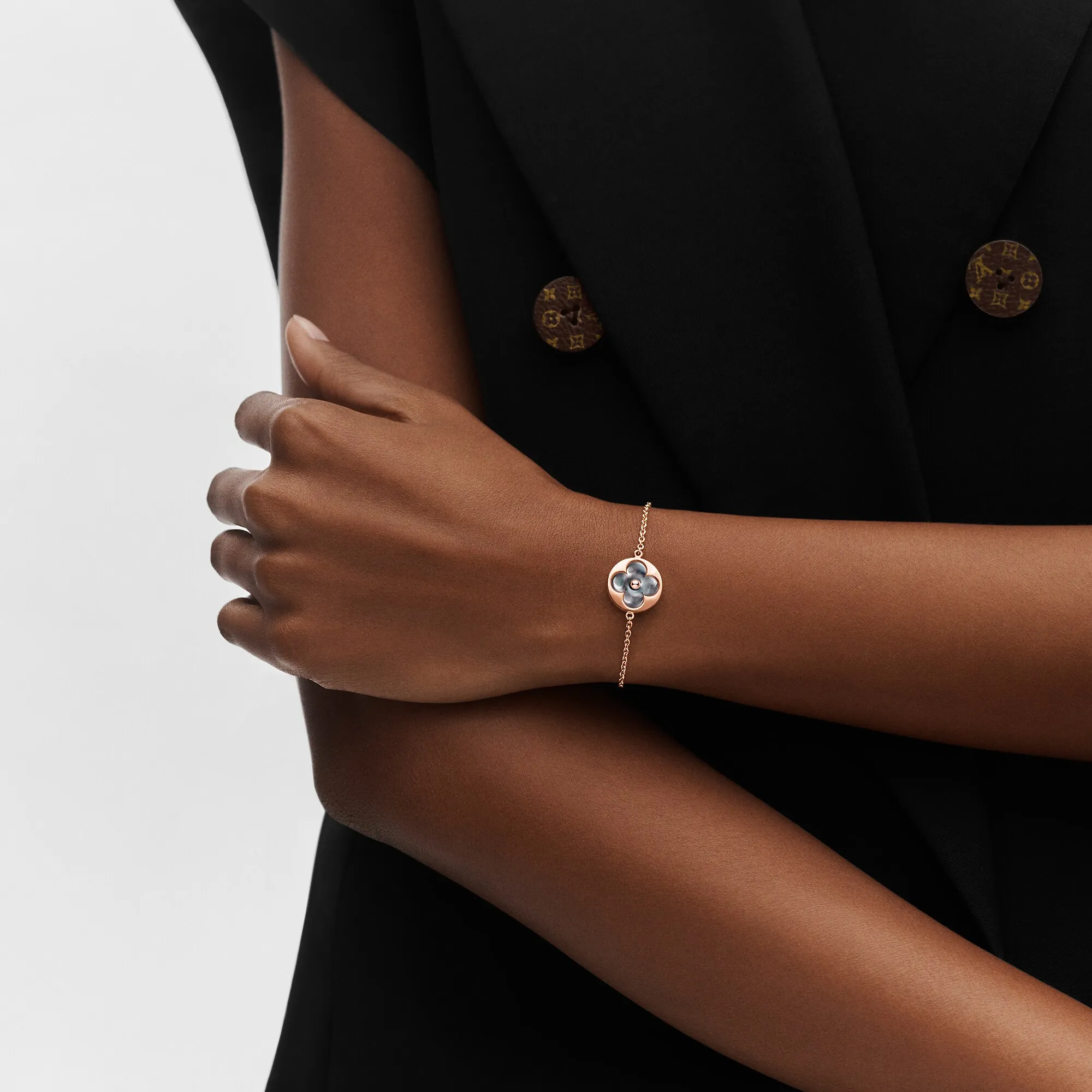 Louis Vuitton Color Blossom sun bracelet, pink gold and grey mother-of-pearl - Jewelry - Categories Q95485