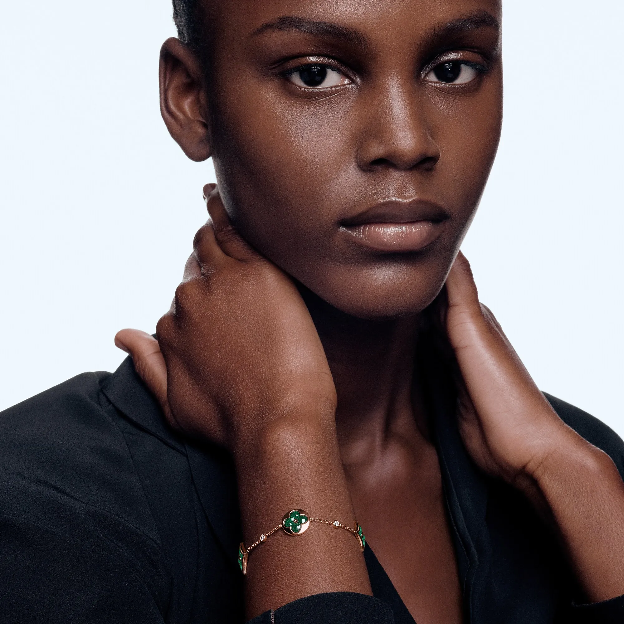 Louis Vuitton Color Blossom Bb Multi - Motif Bracelet, Pink Gold, Malachite And Diamonds - Jewelry - Categories Q95698