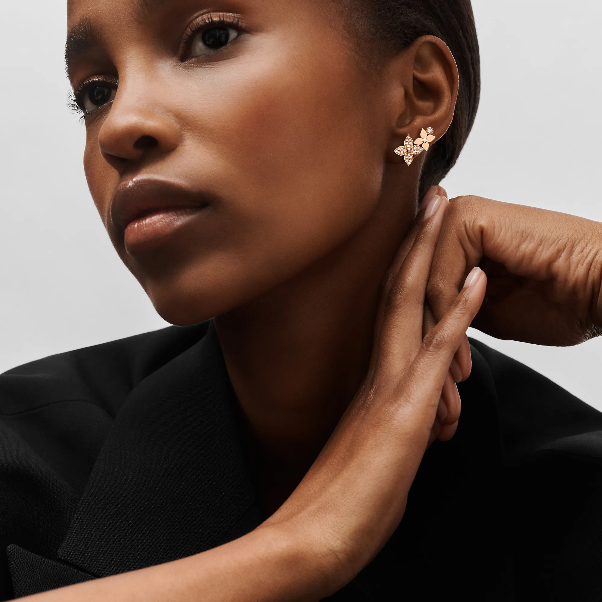 Louis Vuitton Idylle Blossom Right Earring, Pink Gold And Diamonds - Per Unit - Jewelry - Categories Q96946