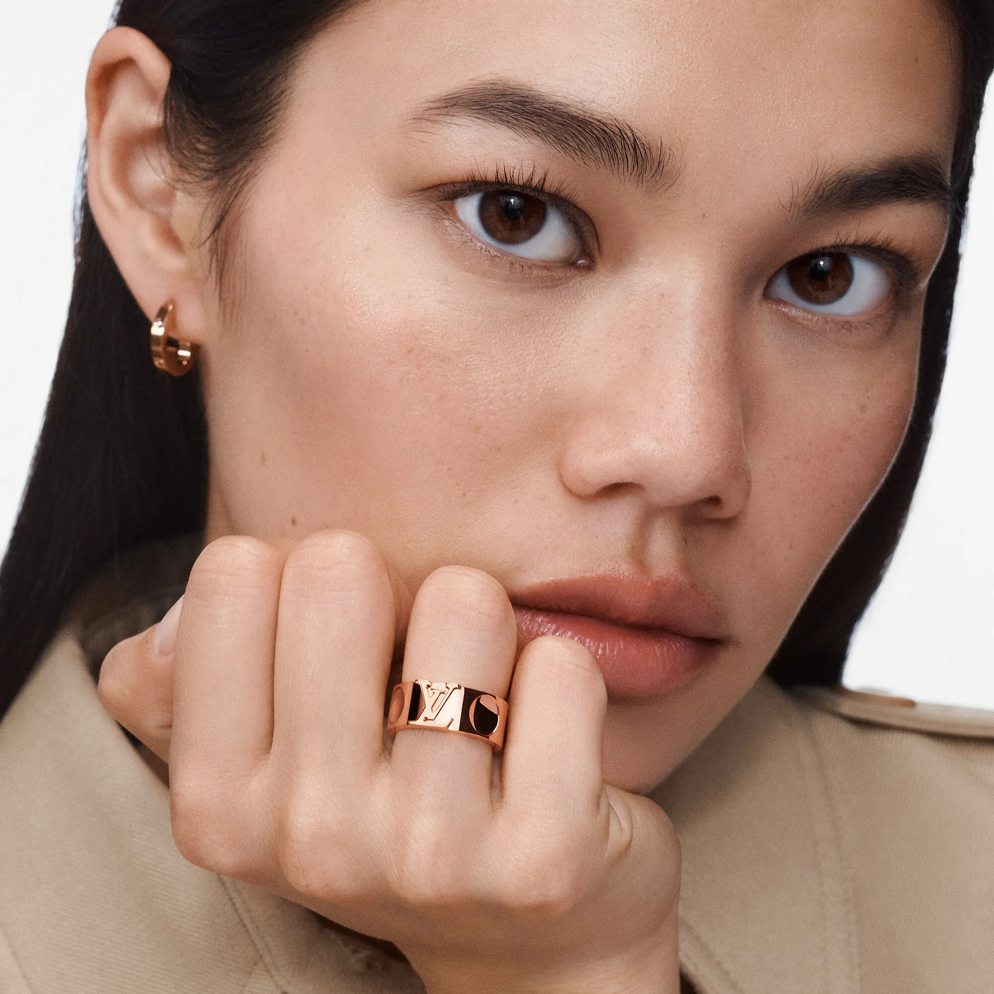 Louis Vuitton Empreinte Large Ring, Pink Gold - Jewelry - Categories Q9R87E