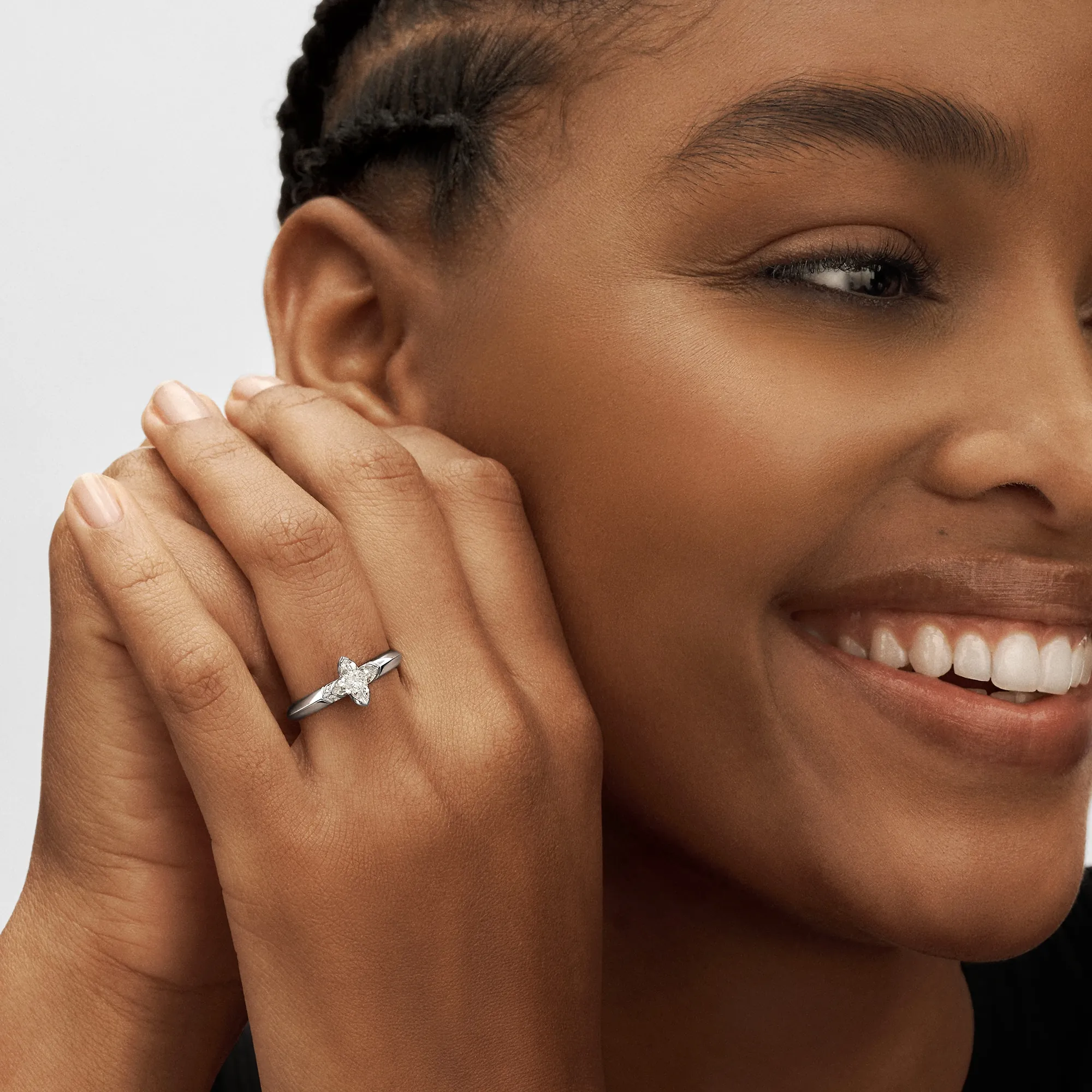 Louis Vuitton LV Diamonds Solitaire, LV Monogram Star cut - Jewelry - Collections Q9V20F