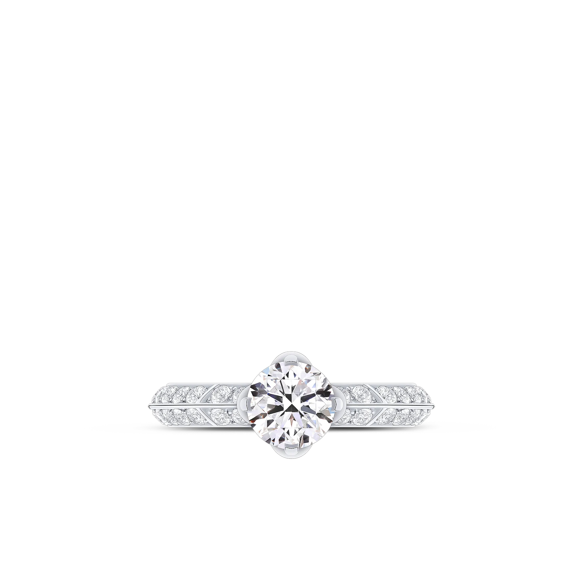 Louis Vuitton LV Diamonds Pavé Solitaire, Round Brilliant cut - Jewelry - Collections Q9X62A