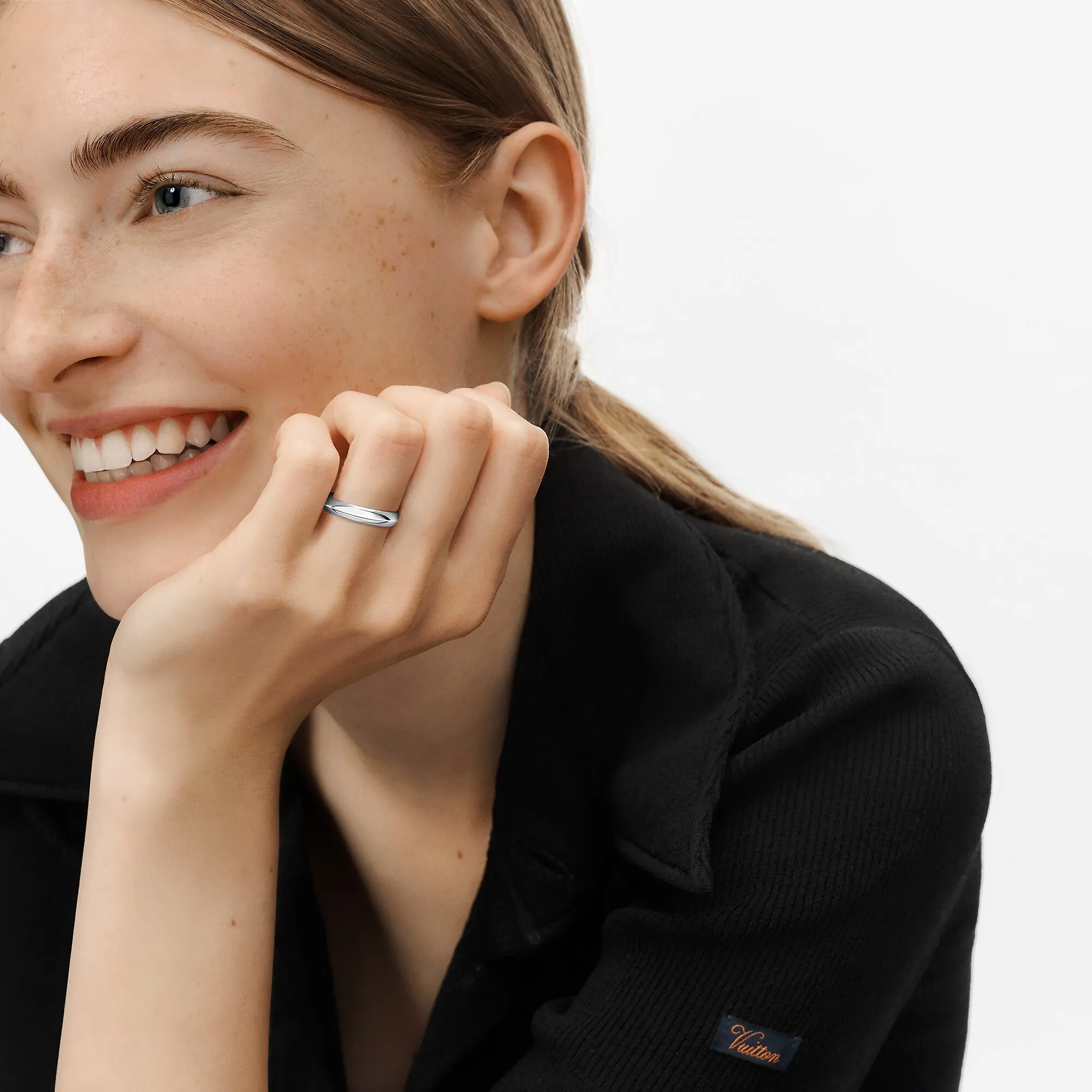 Louis Vuitton LV Diamonds 4mm Band, Platinum - Jewelry - Categories Q9Y53F