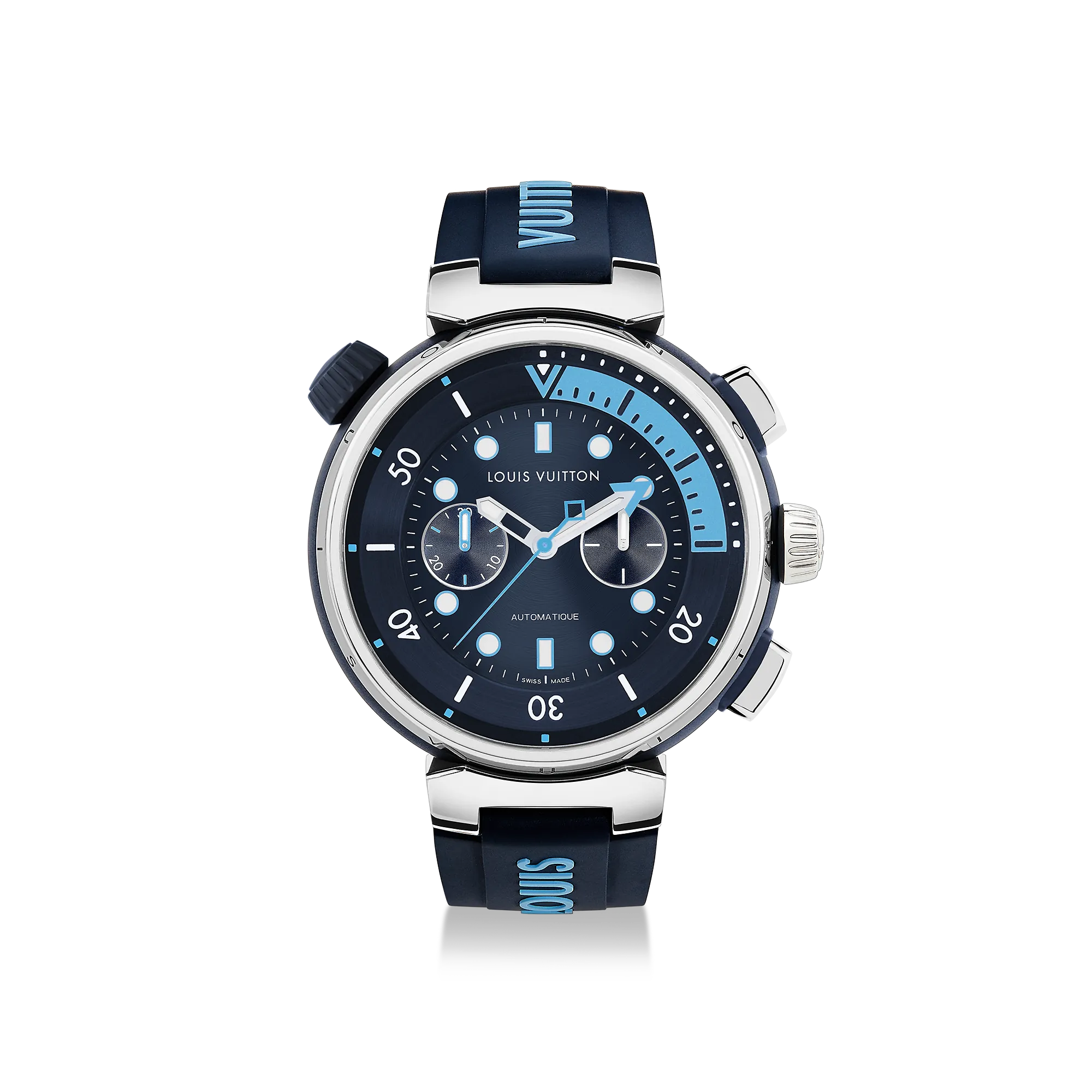 Louis Vuitton Tambour Street Diver Chronograph, automatic, 46mm, steel - Watches - Traditional Watches QA168A