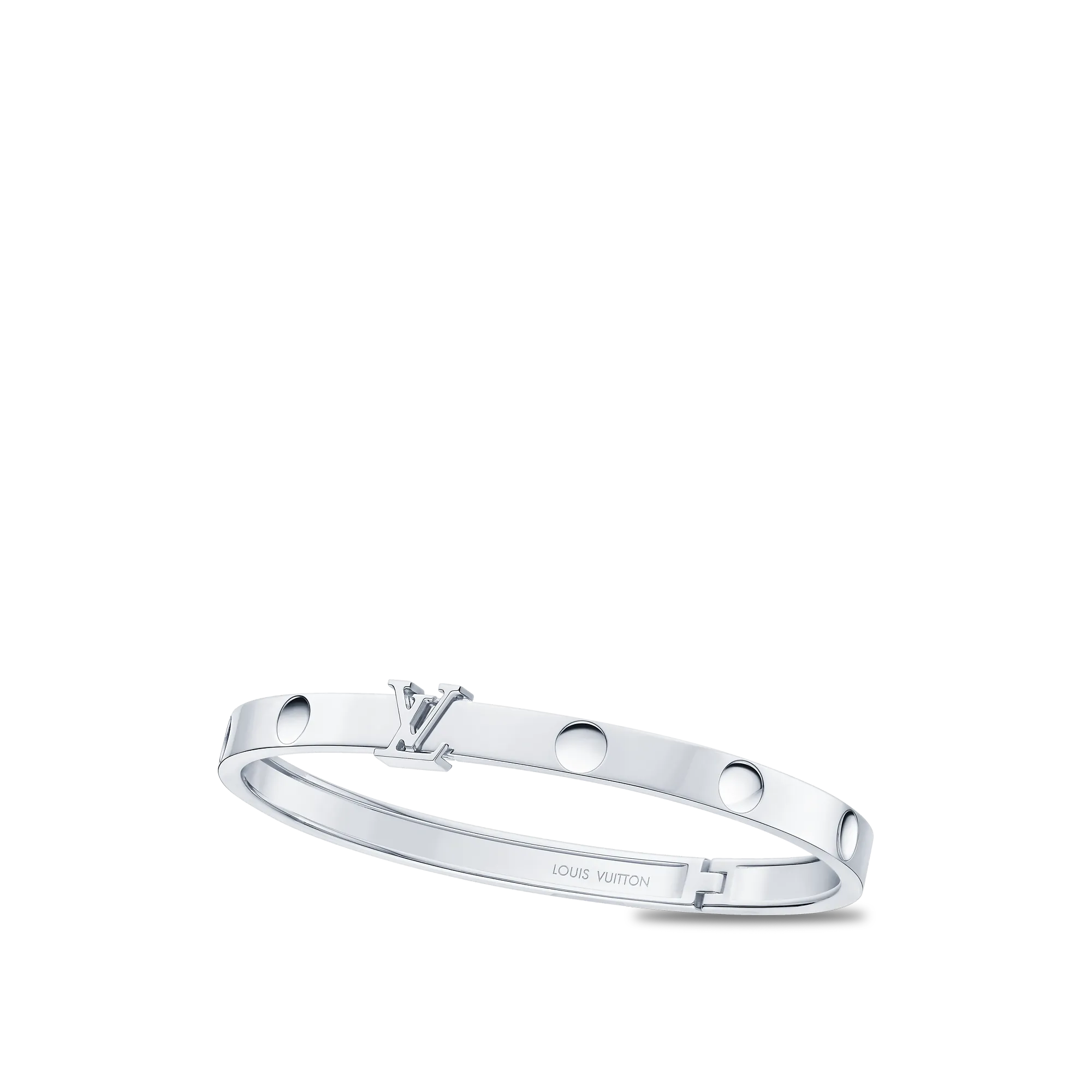 Louis Vuitton Empreinte Bangle, White Gold - Les Extraordinaires - Jewelry QA5192