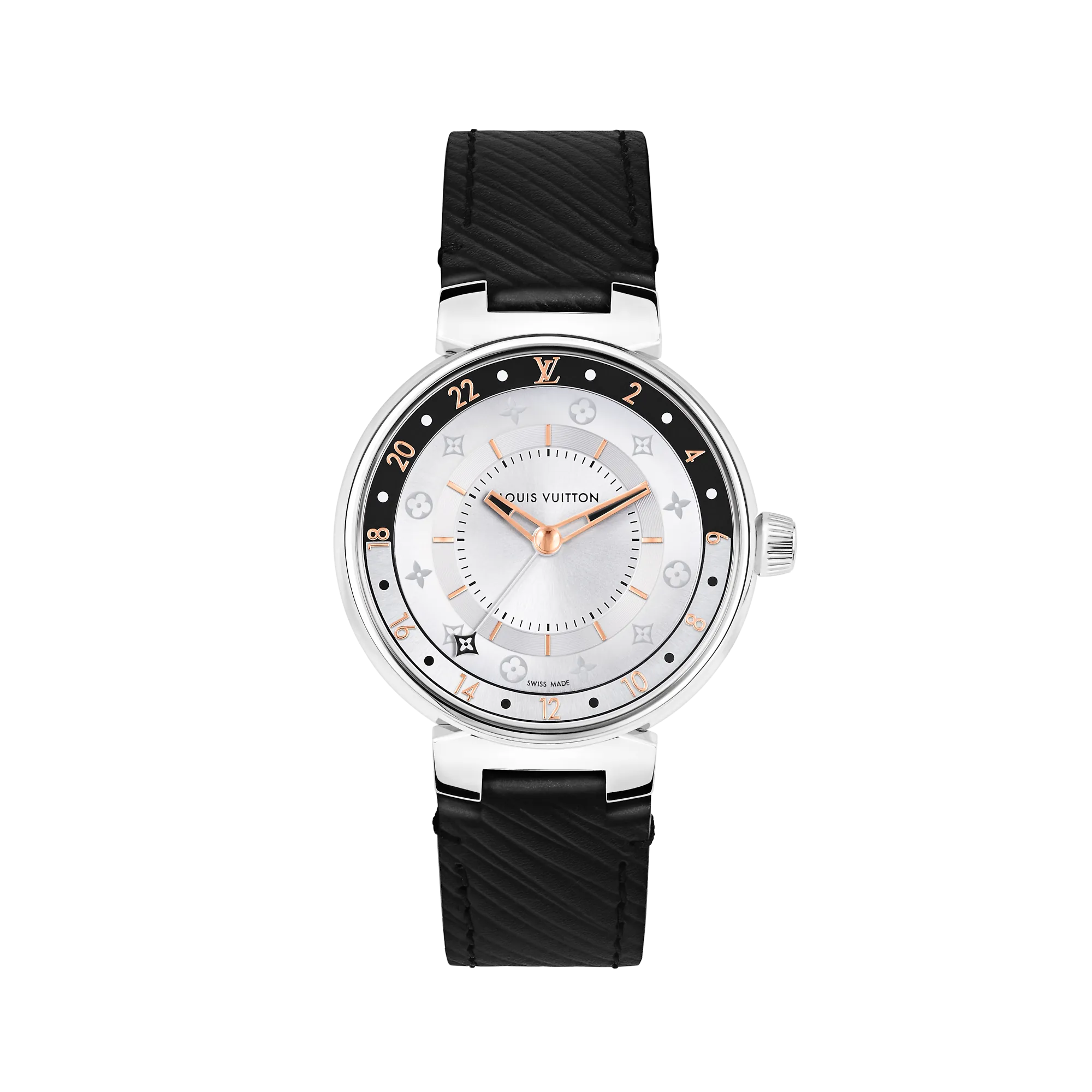 Louis Vuitton Tambour Moon Dual Time, Quartz, 35mm, Steel - Watches - Traditional Watches QBB126