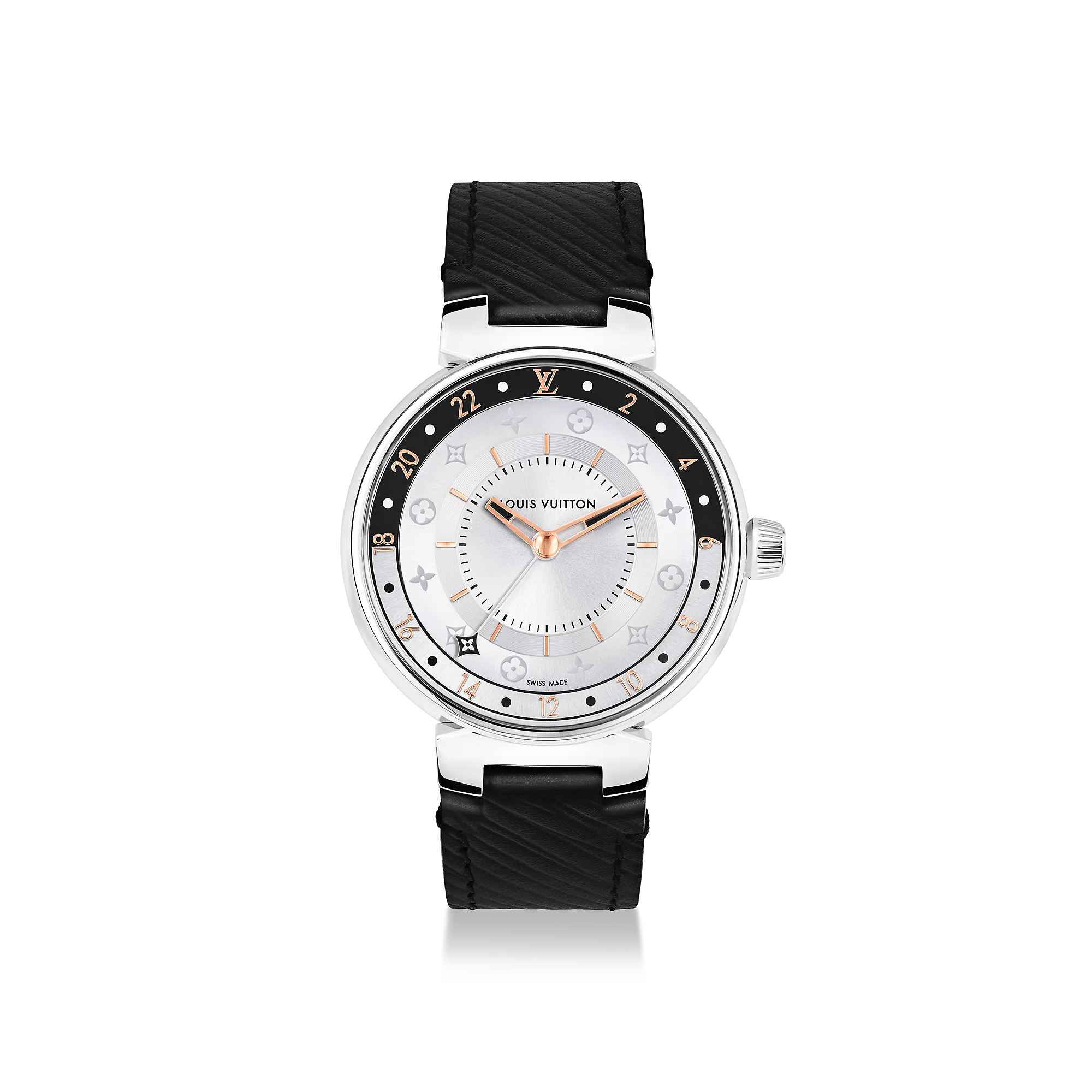 Louis Vuitton Tambour Moon Dual Time, Quartz, 39.5mm, Steel - Watches - Traditional Watches QBB129